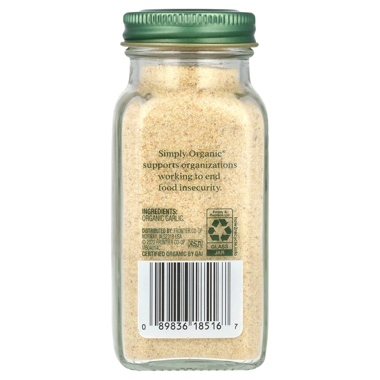 Simply Organic, Garlic Powder, 3.64 oz (103 g) - Image 2