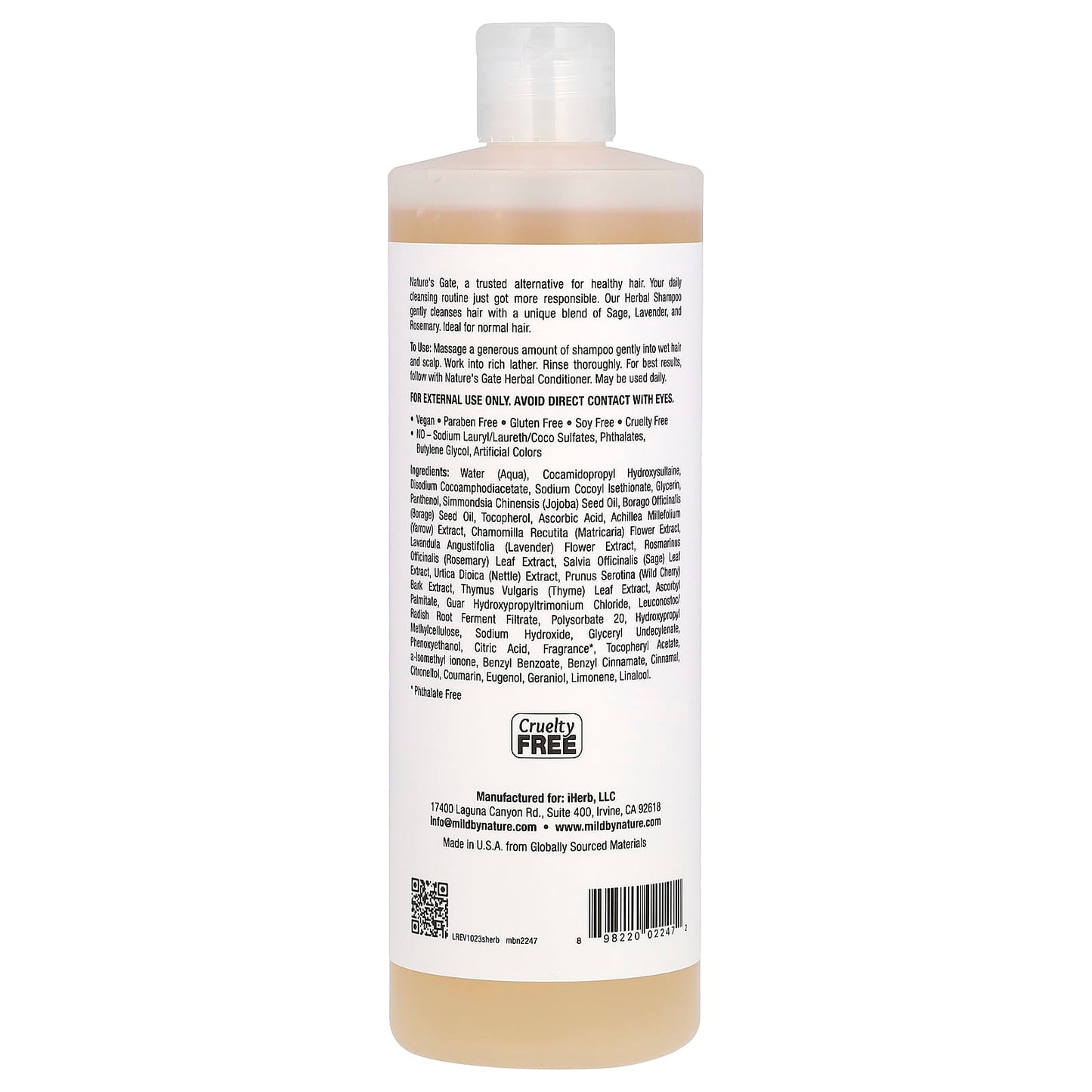 Natural Shampoo for Normal Hair - Mild Cleansers & Soothing Herbs - Image 2