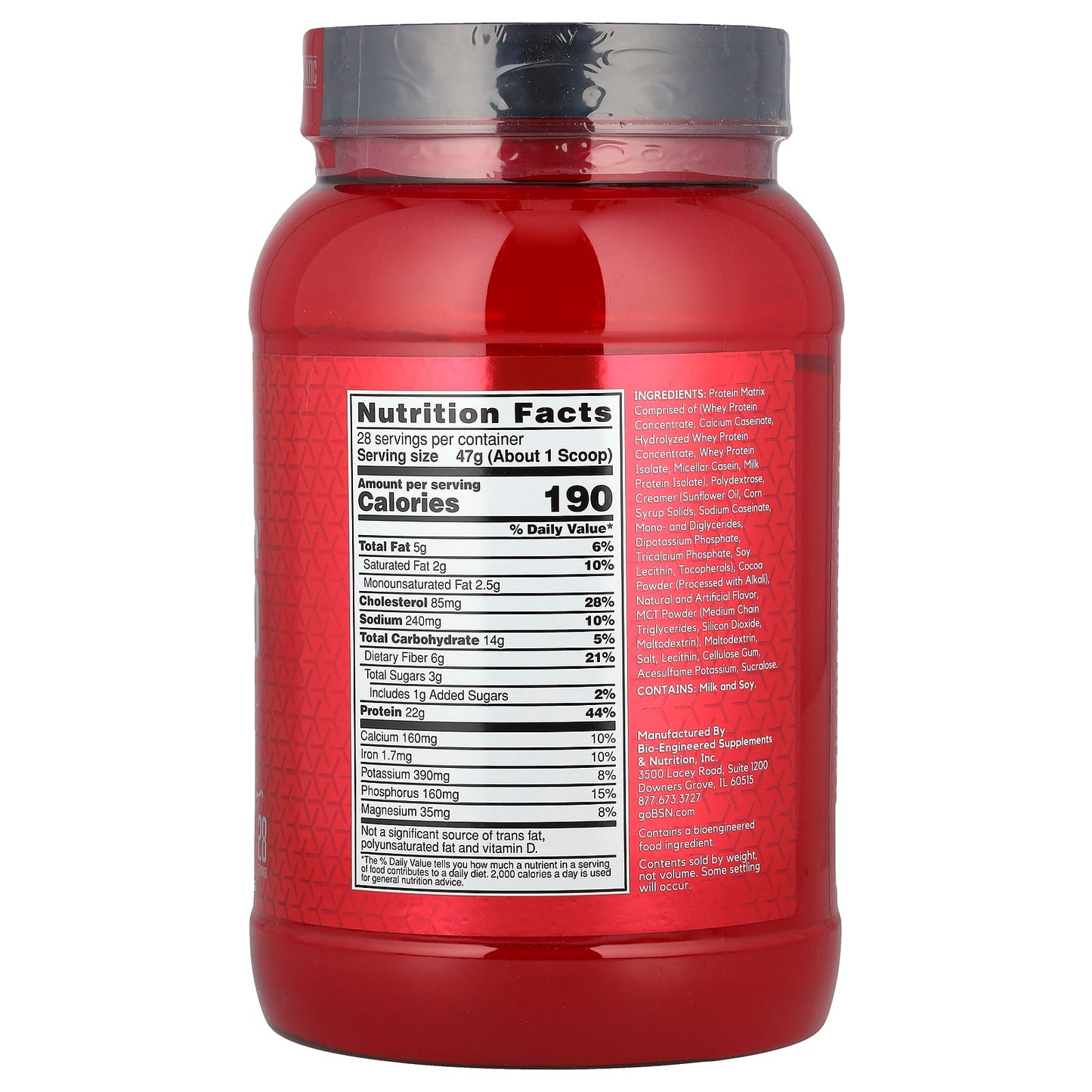 BSN, Syntha-6®, Ultra Premium Protein Matrix, Chocolate Milkshake, 2.91 lb (1.32 kg)