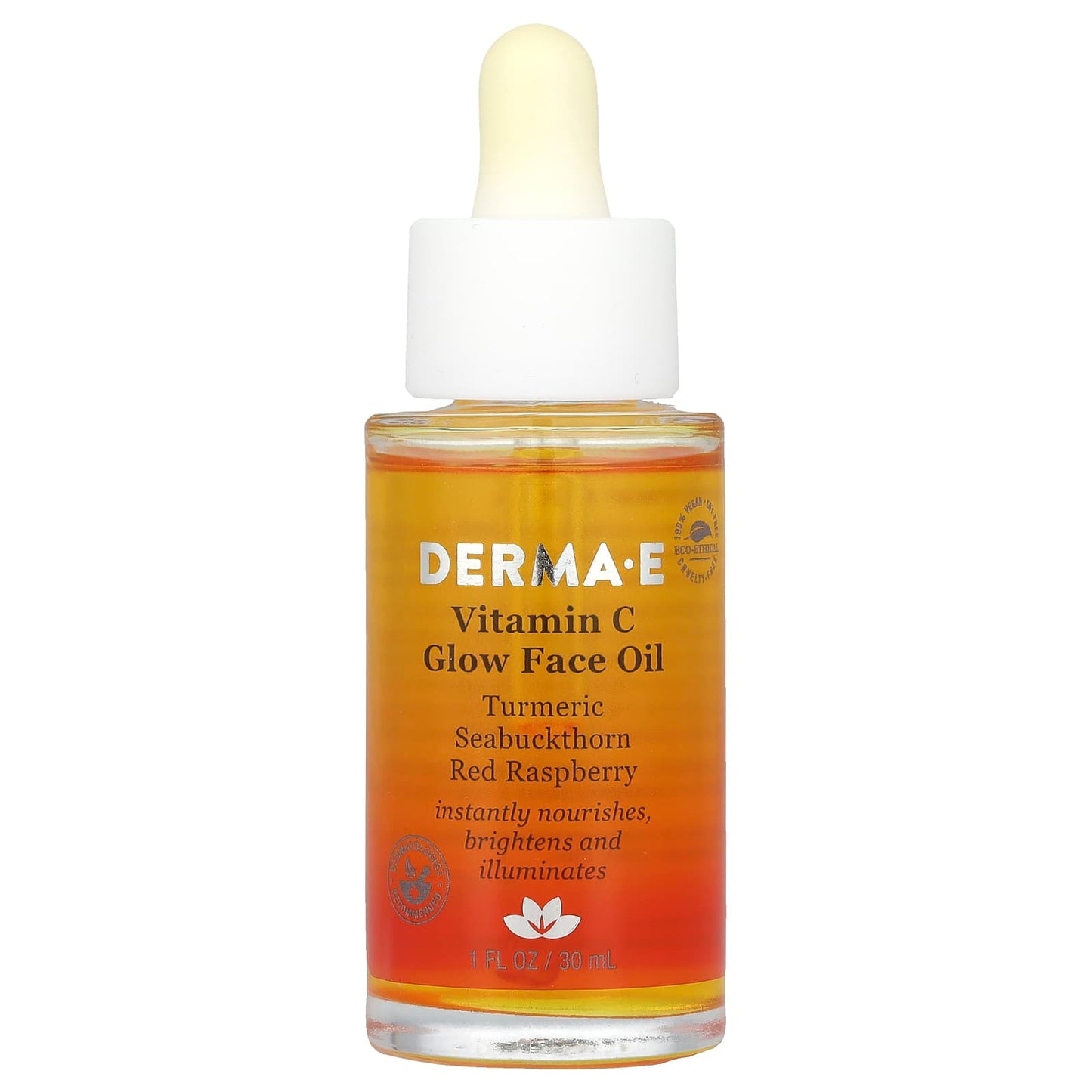 DERMA E Vitamin C Glow Face Oil 1 fl oz (30 ml) - Image 1