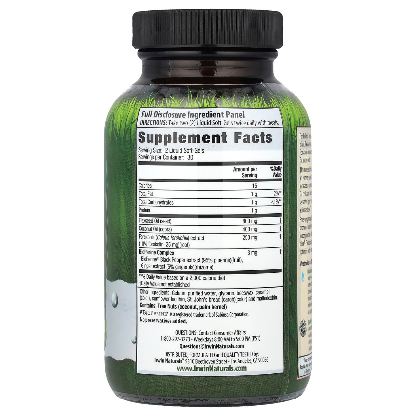Irwin Naturals Forskolin Fat Loss & Weight Support, 60 Liquid Soft-Gels - Image 2