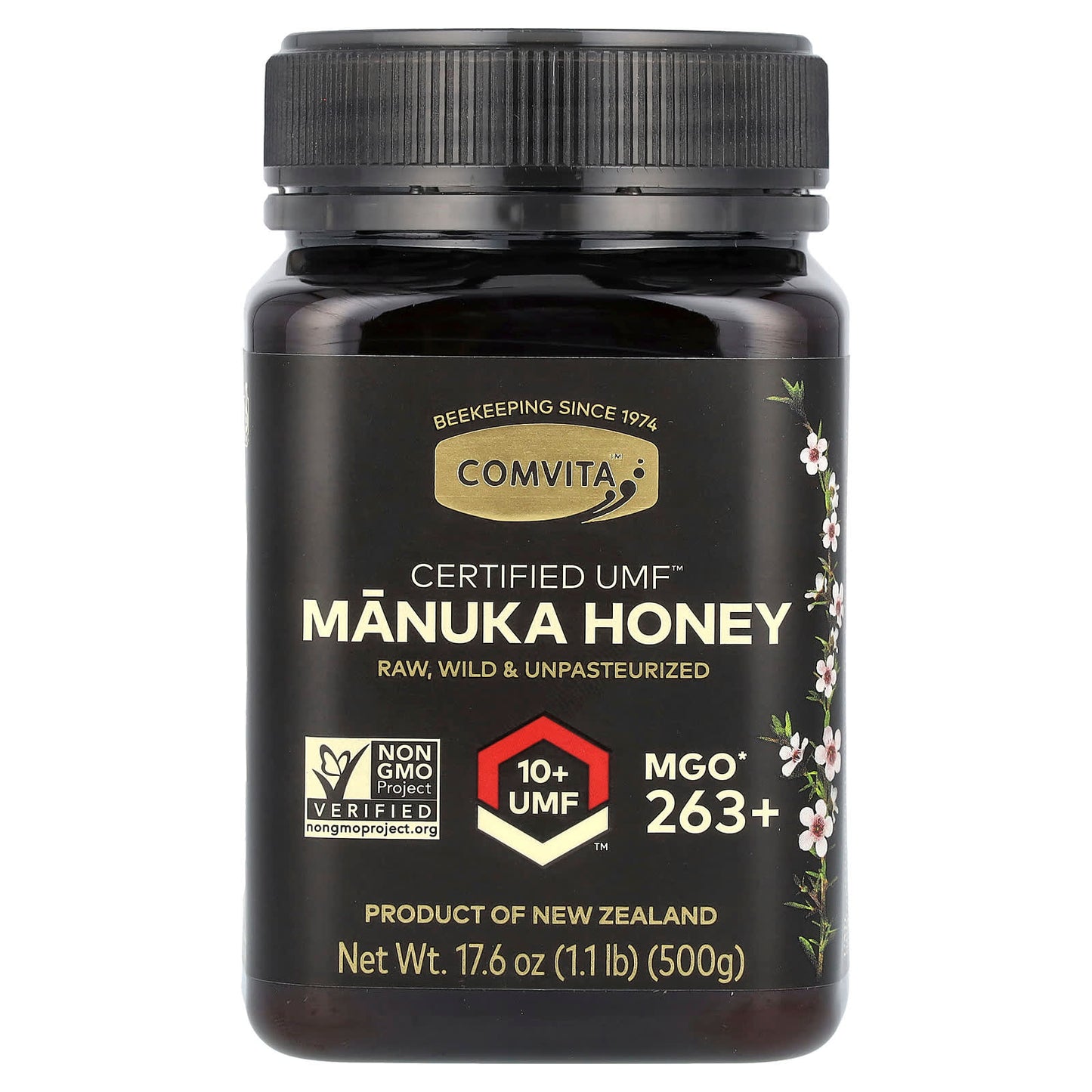 Comvita Manuka Honey, UMF 10+, MGO 263+, Raw & Unpasteurized - Image 1