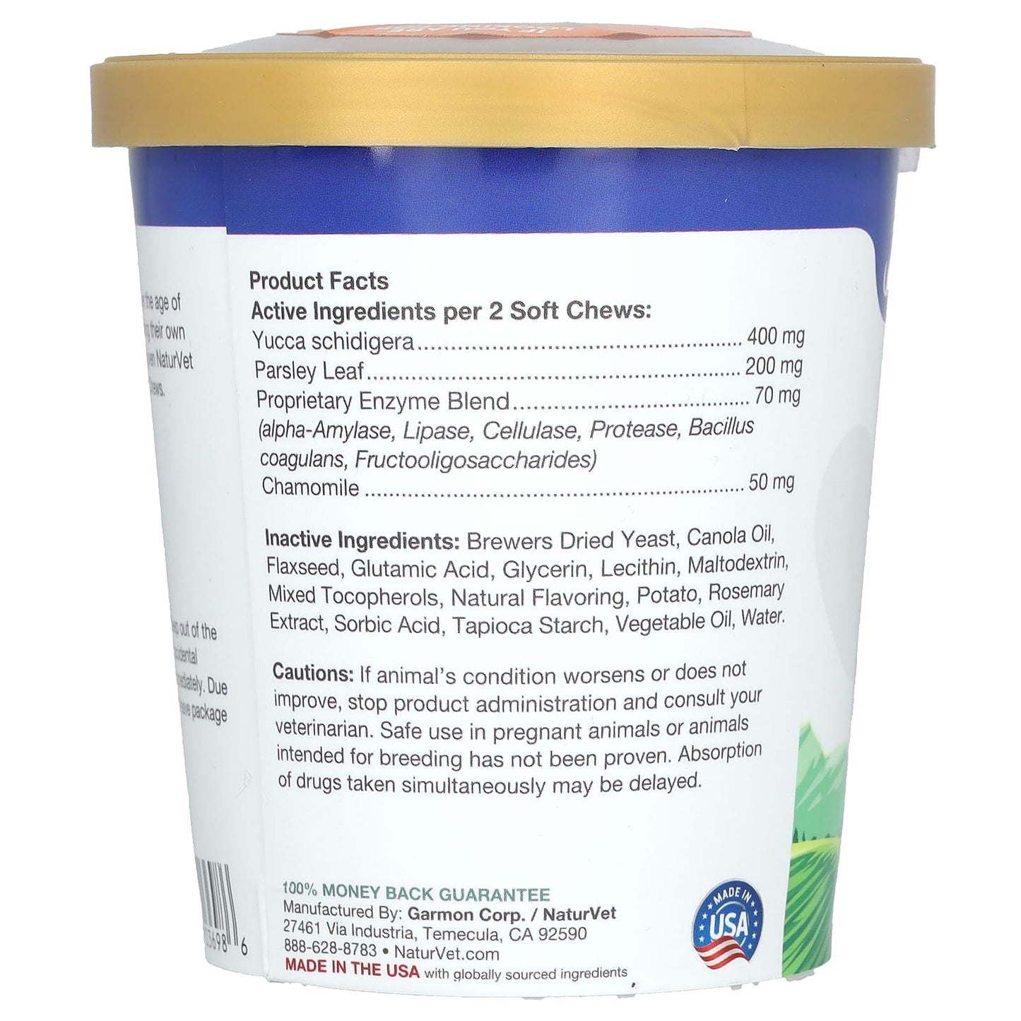 NaturVet, Coprophagia, Stool Eating Deterrent, + Breath Aid, For Dogs, 70 Soft Chews, 5.4 oz (154 g)