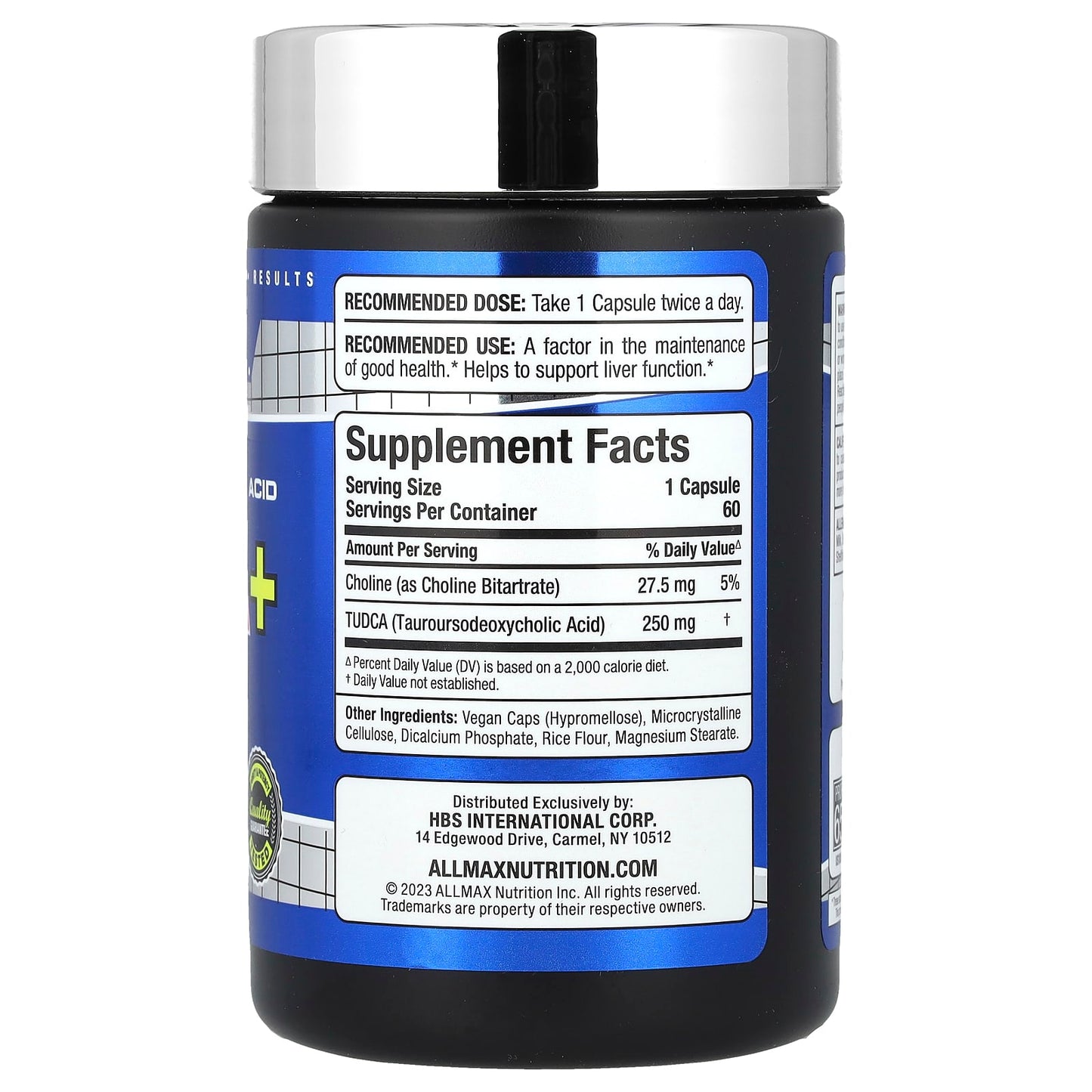 ALLMAX TUDCA+ 250mg for Liver Support & Gut Health - Image 2