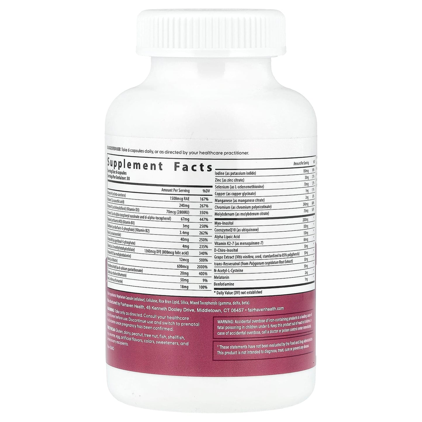 Fertility Multivitamin for Women - Fairhaven Health - Image 2