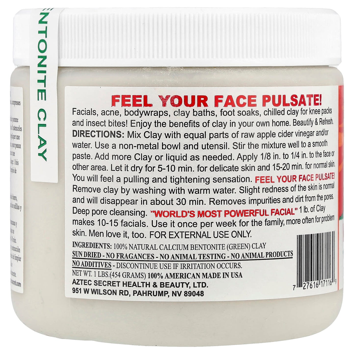 Deep Pore Cleansing with Aztec Secret Indian Healing Clay 1 lb - Image 2
