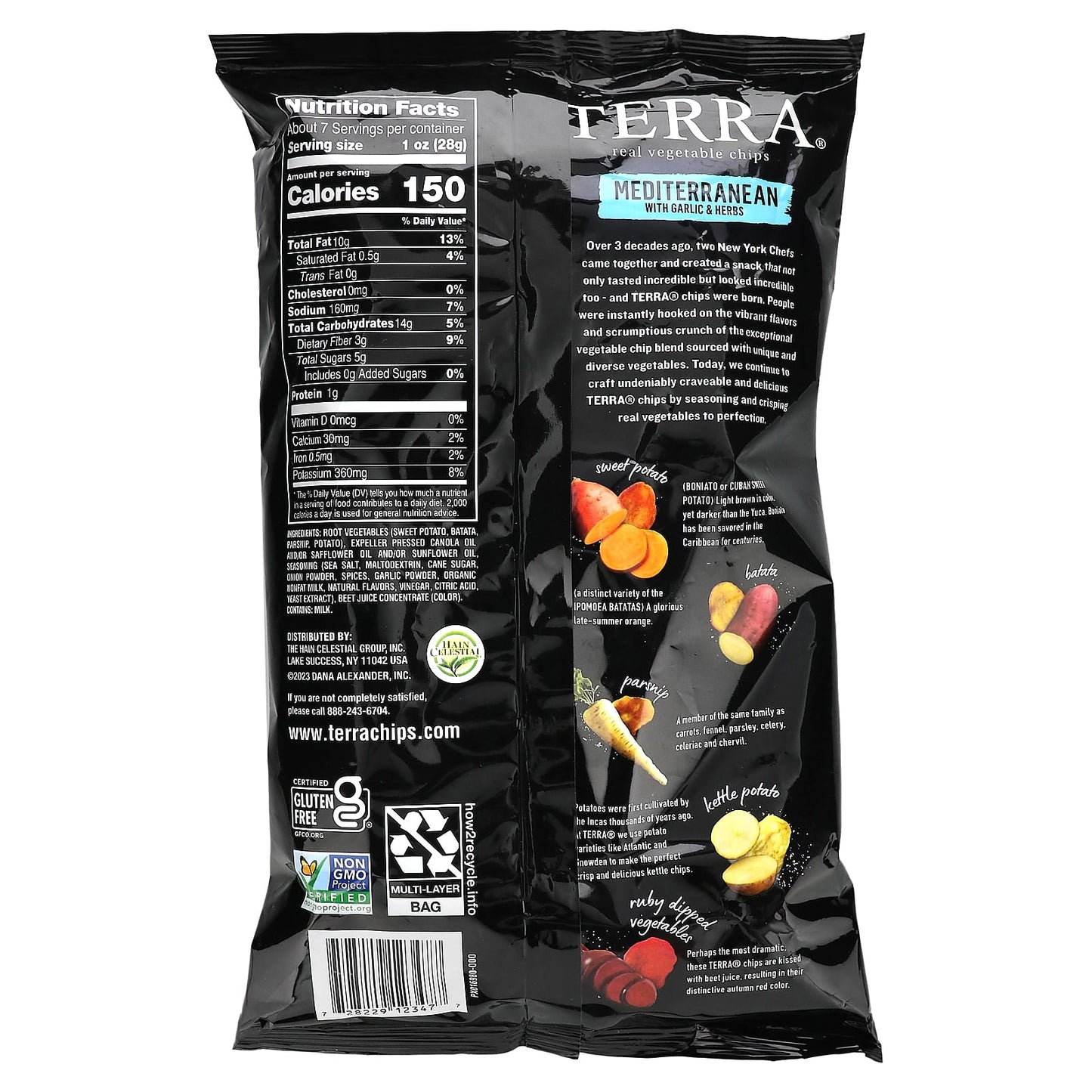 Terra, Real Vegetable Chips, Mediterranean With Garlic & Herbs, 6.8 oz (192 g) - Image 2