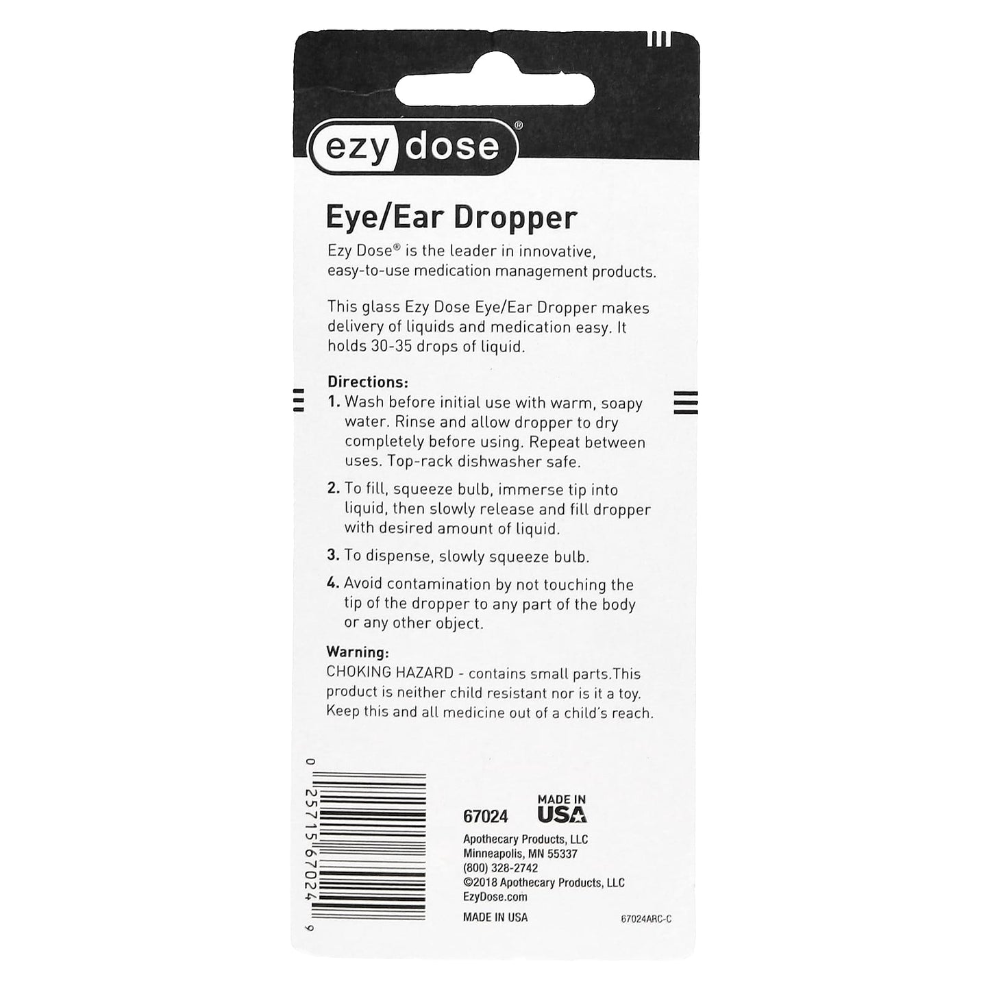 Eye & Ear Dropper by Ezy Dose, Easy Liquid Delivery, 1 Count - Image 2