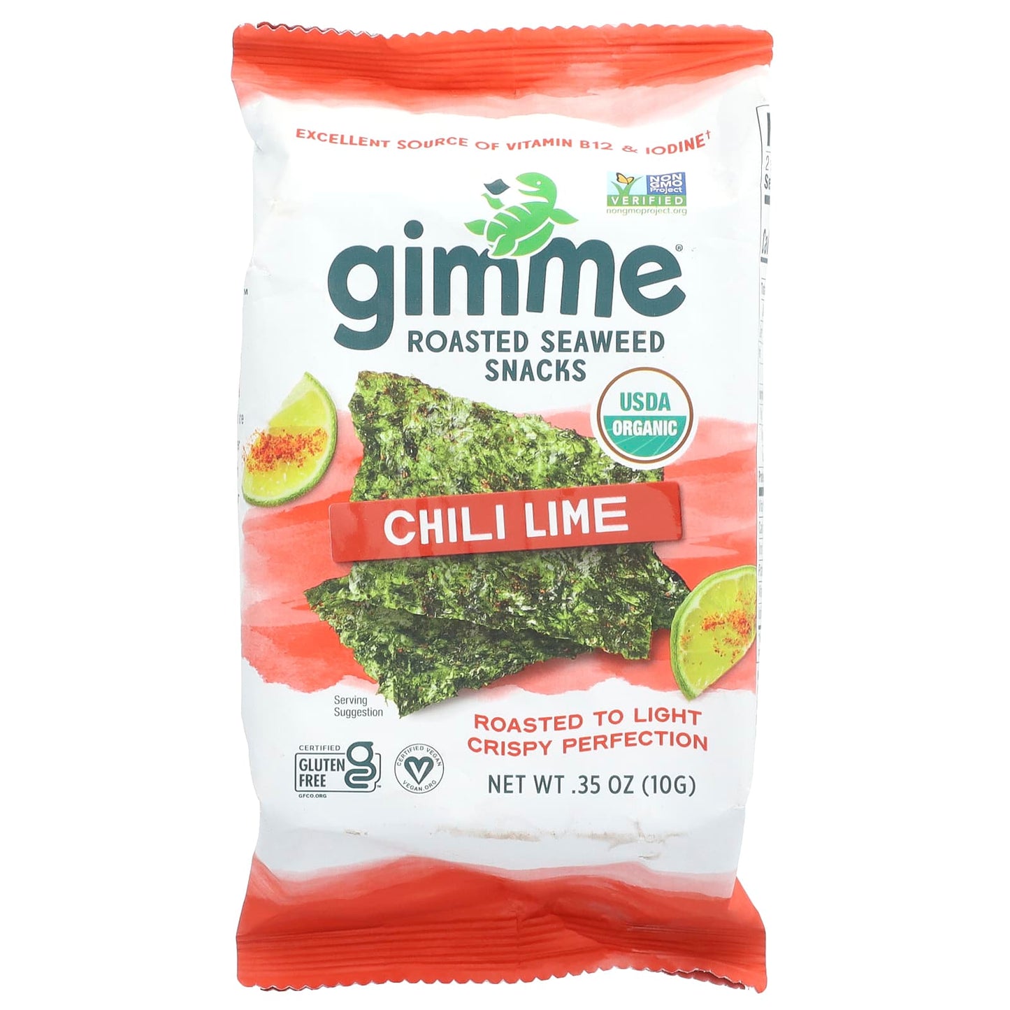 Craveably Crispy Chili Lime Seaweed Snacks by gimMe - Image 1