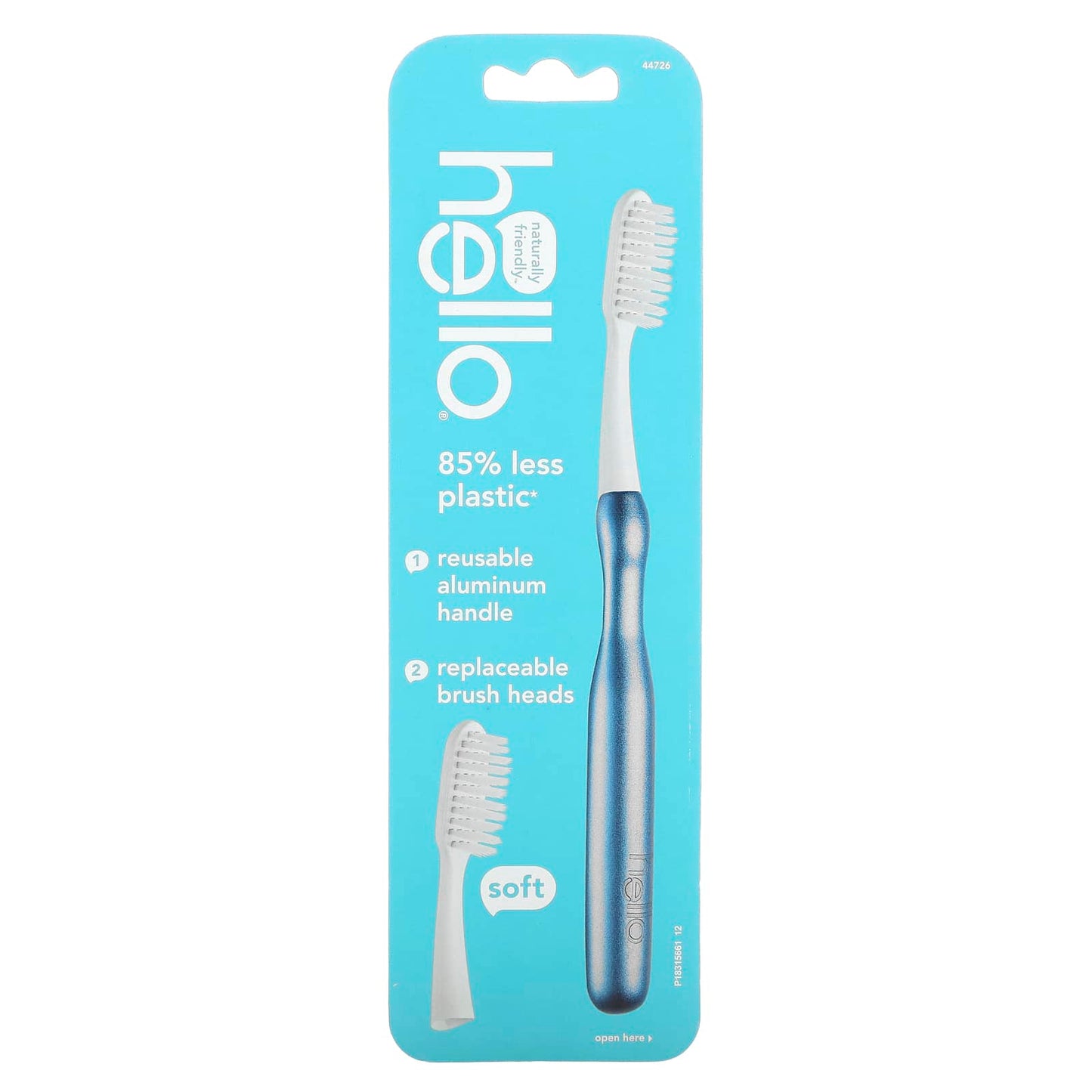 Eco-Friendly Aluminum Toothbrush with Replaceable Heads - Image 1