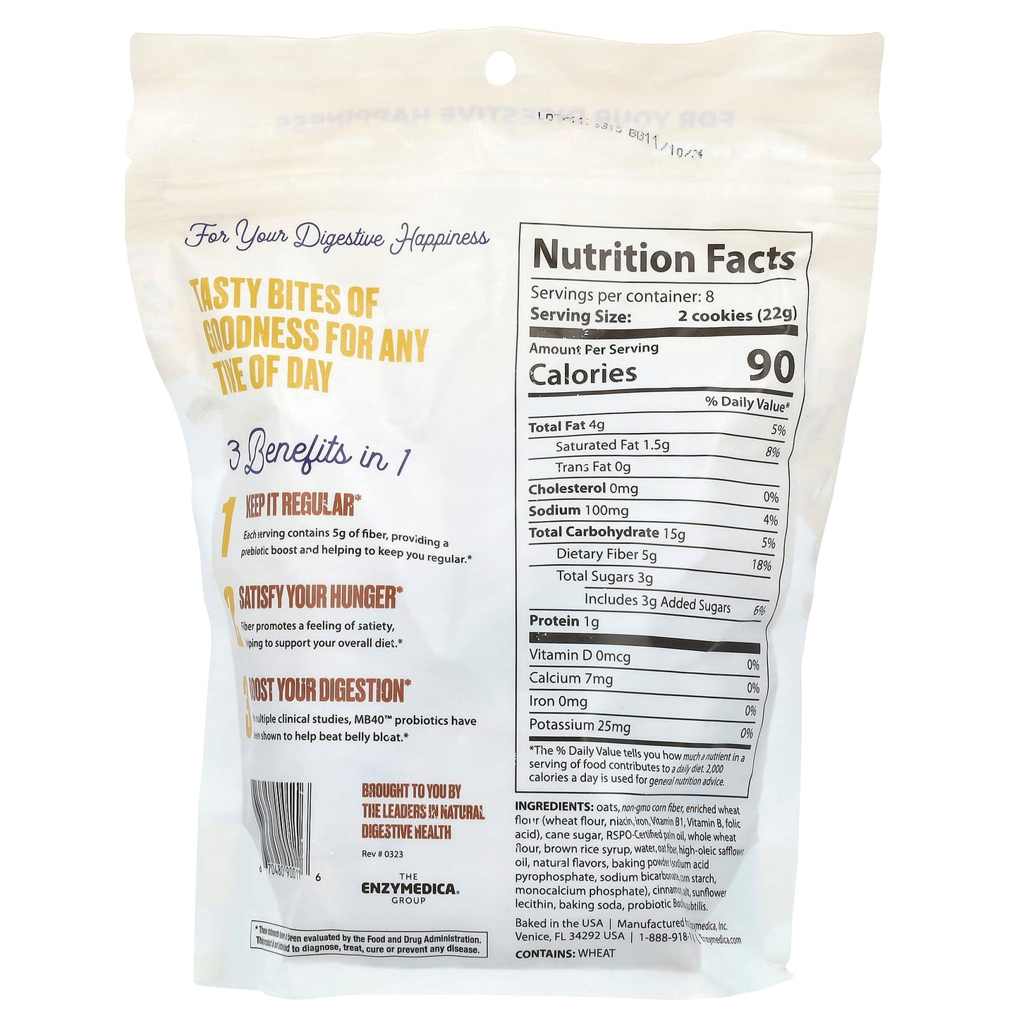 Natural Digestive Support with Enzymedica Fiber + Cookies - Image 2