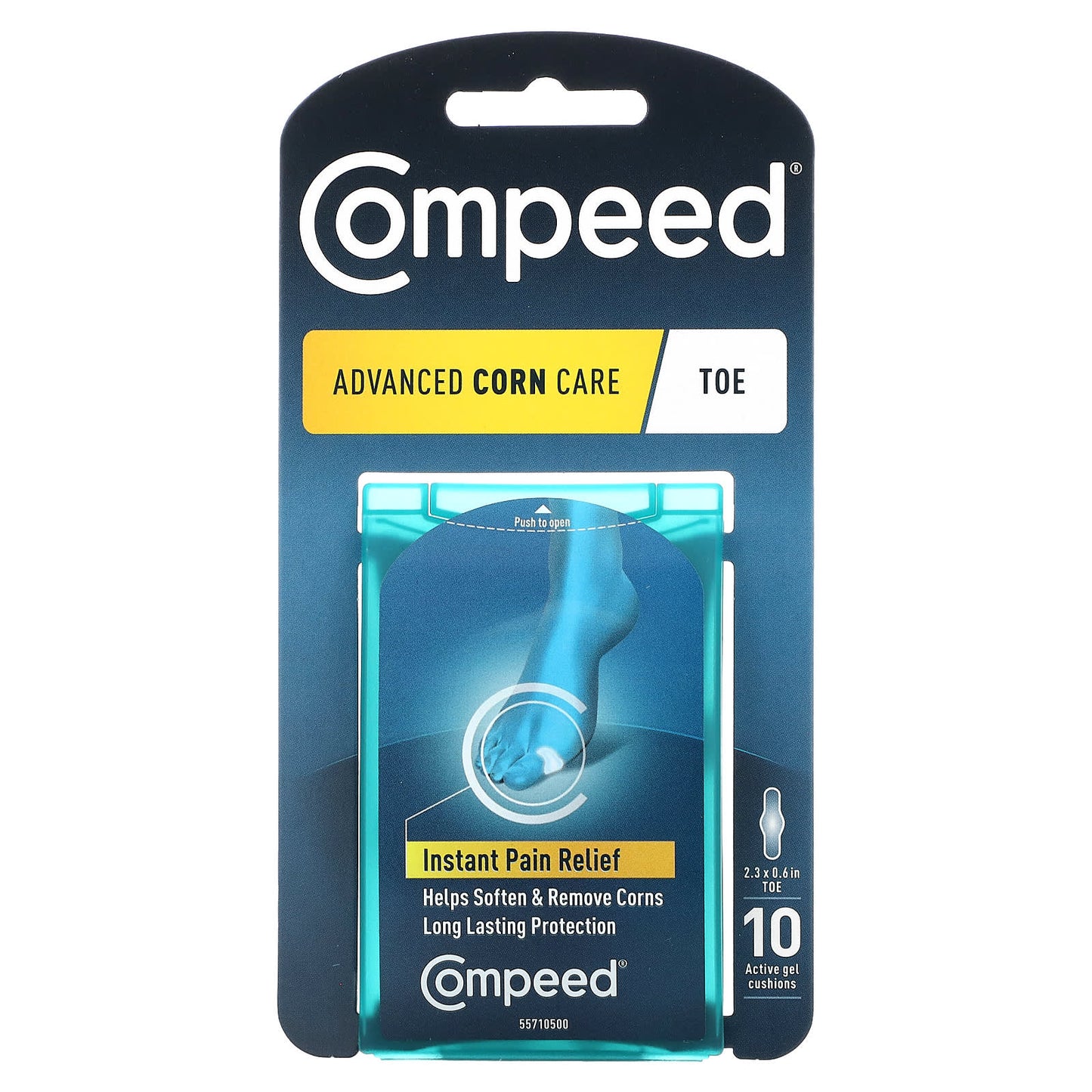 Compeed Advanced Corn Care, Instant Pain Relief & Moisturizing Gel Cushions - Image 1