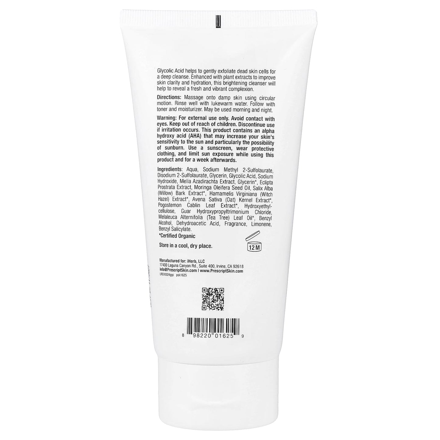 Glycolic Acid Gel Cleanser for Brighter Skin, PrescriptSkin, 6 fl oz - Image 2