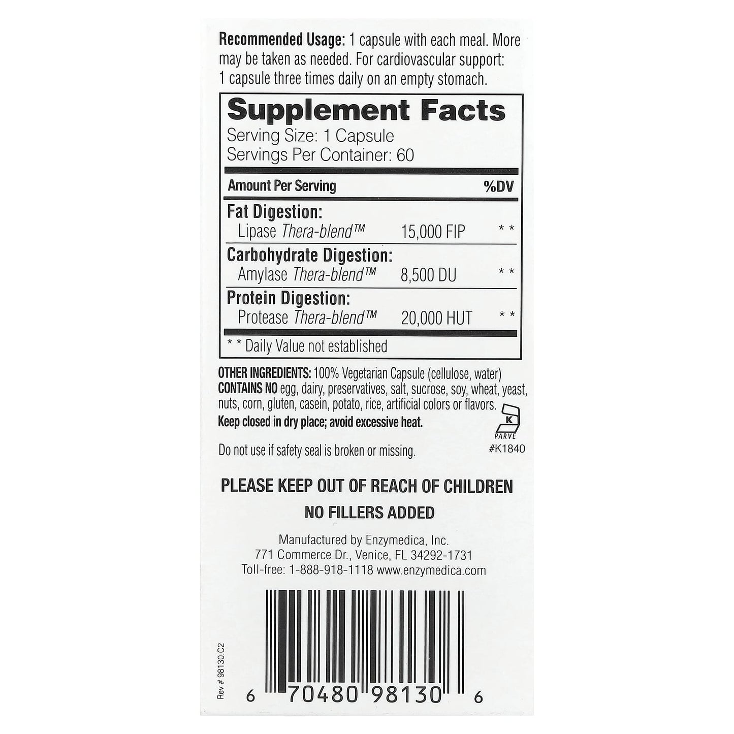 Enzymedica Lypo Gold: Natural Fat Digestion Support for Keto Diet - Image 2
