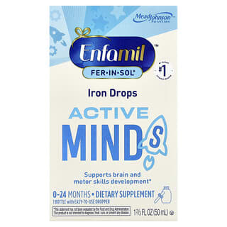 Enfamil Fer-In-Sol Iron Drops for Infant Brain Development, 0-24 Months
