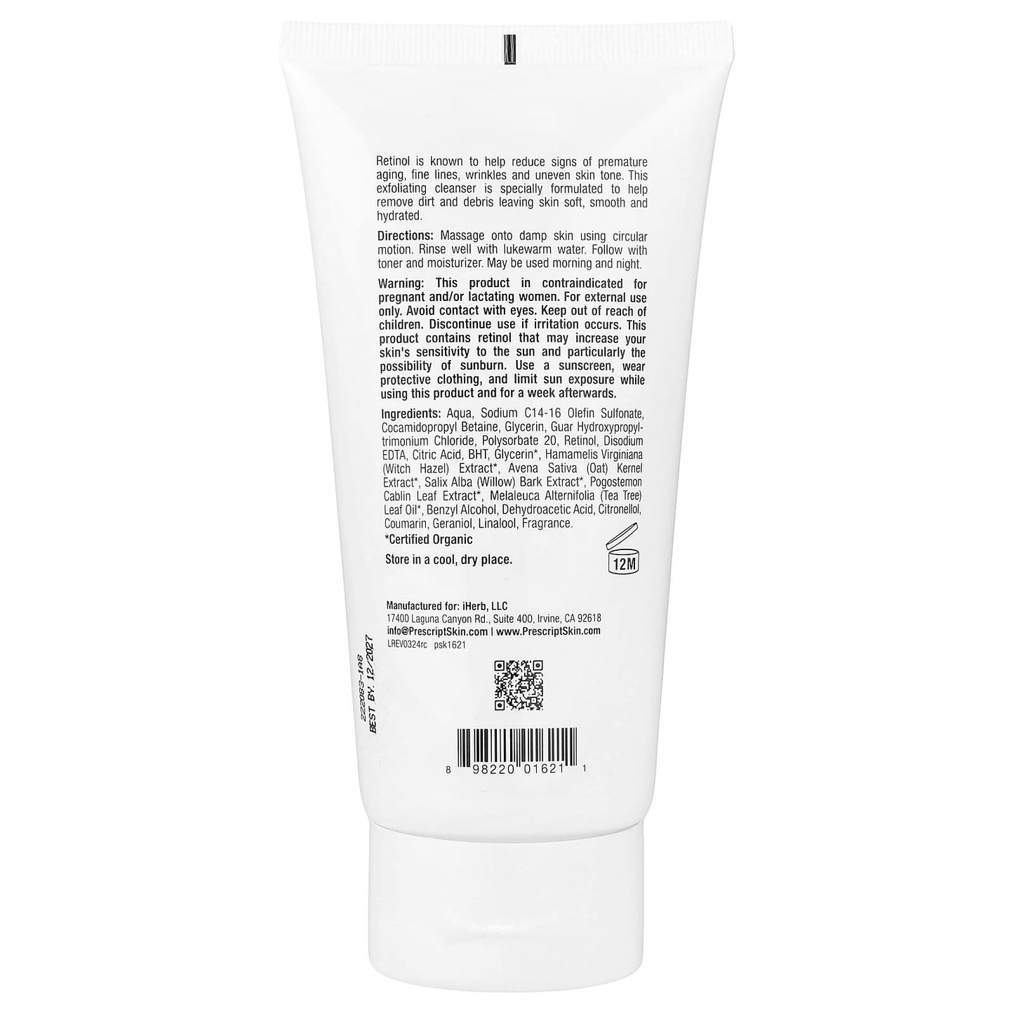 PrescriptSkin Retinol Cleanser for Radiant Skin | 6 fl oz - Image 2