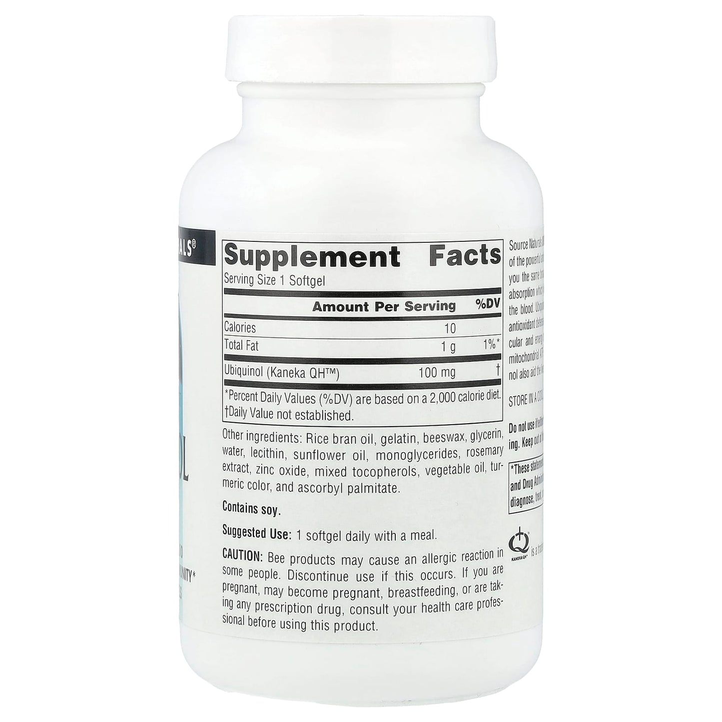 Source Naturals, Ubiquinol CoQH, 100 mg, 90 Softgels - Image 2