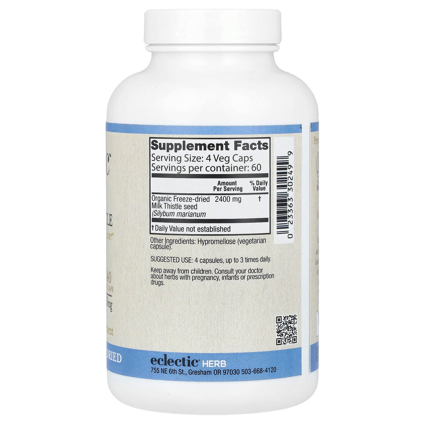 Nature's Liver Support with Eclectic Herb's Milk Thistle 600mg - Image 2