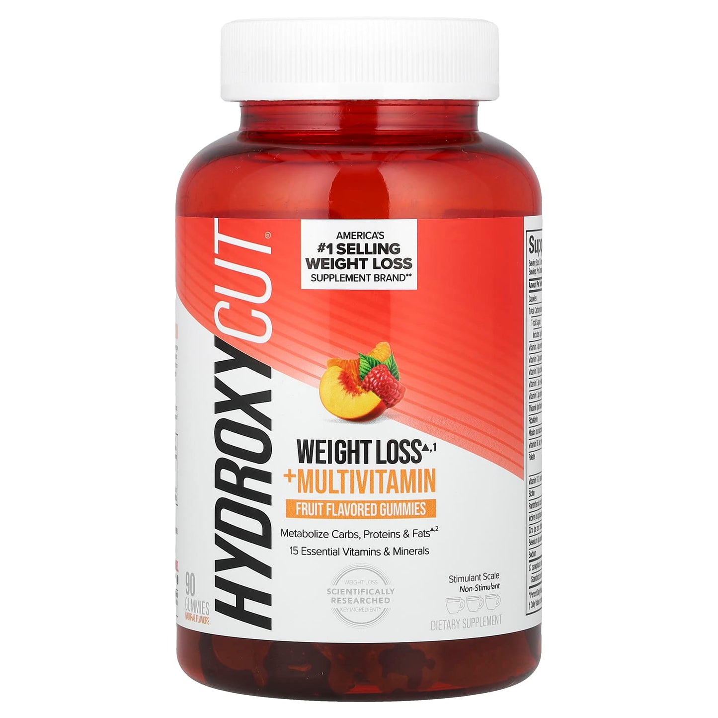 Hydroxycut Weight Loss + Multivitamin Gummies, Fruit, 90 Gummies - Image 1