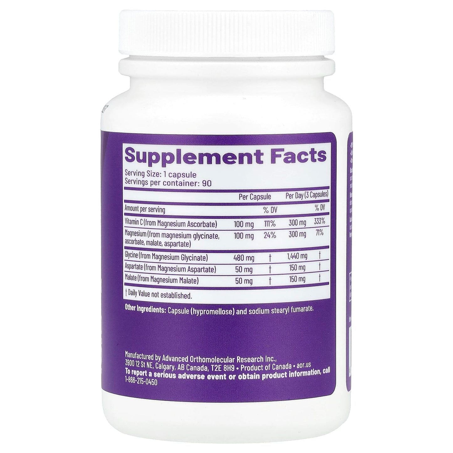 AOR Advanced Magnesium Complex, 90 Capsules - Maximum Magnesium Benefits - Image 2
