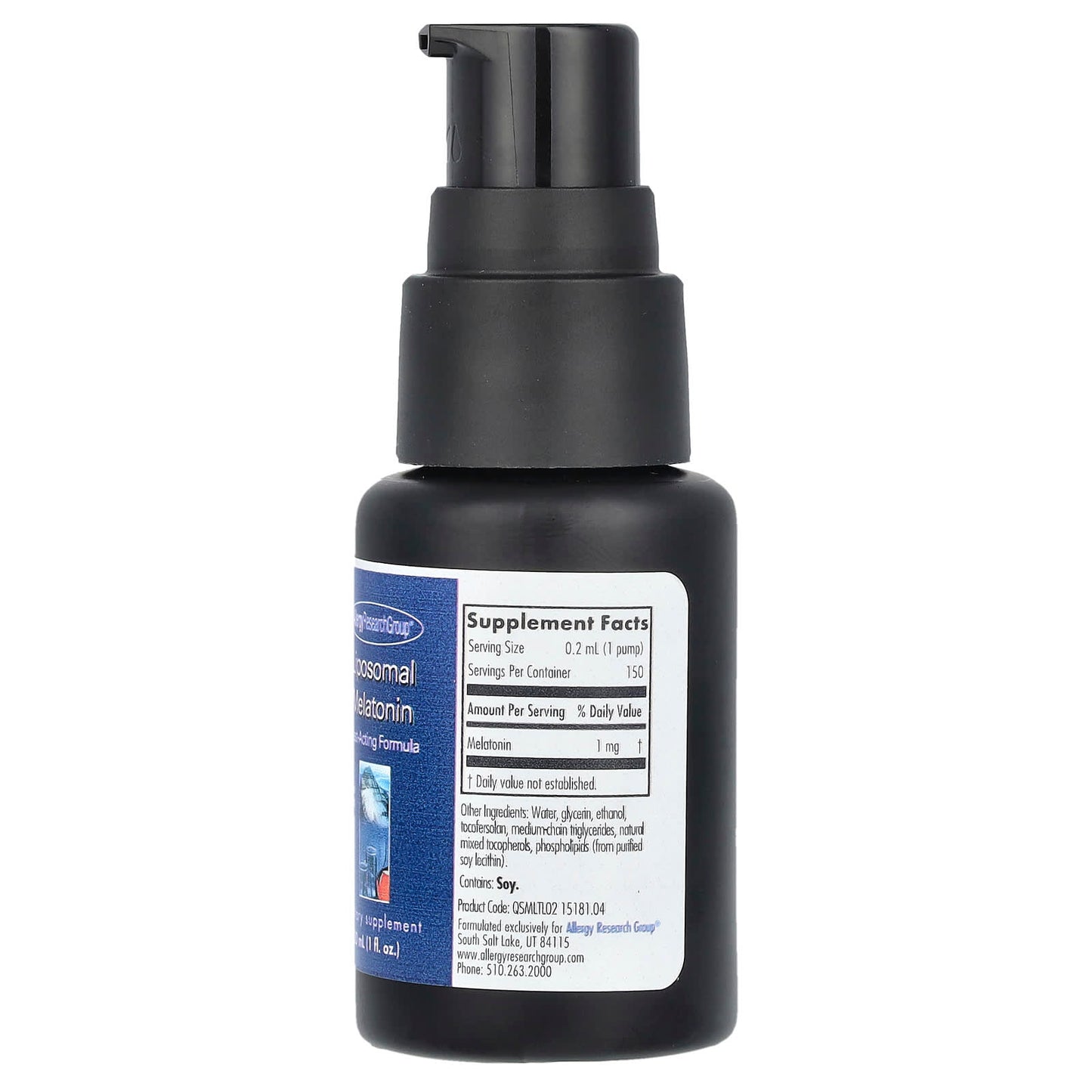Fast-Acting Liposomal Melatonin by Allergy Research Group, 1 mg, 30 ml - Image 2