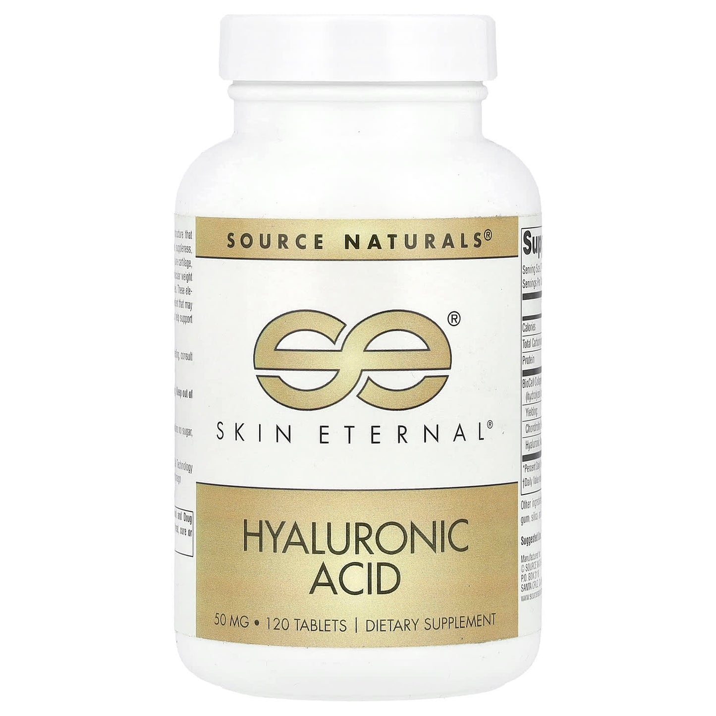 Source Naturals, Skin Eternal®, Hyaluronic Acid, 120 Tablets - Image 1