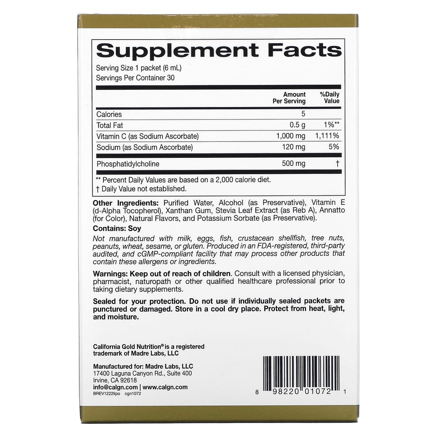Boost Immunity with Liposomal Vitamin C - 1000mg, 30 Servings - Image 2