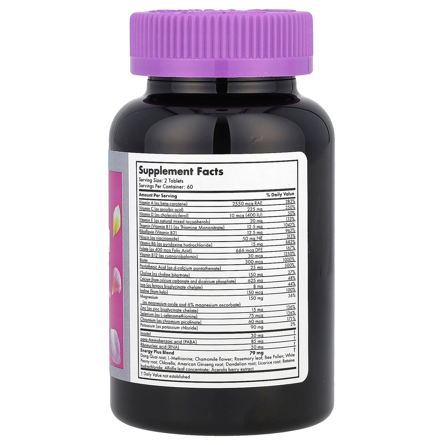 Futurebiotics, Women's Daily Multivitamin Energy Plus, 120 Tablets - Image 2