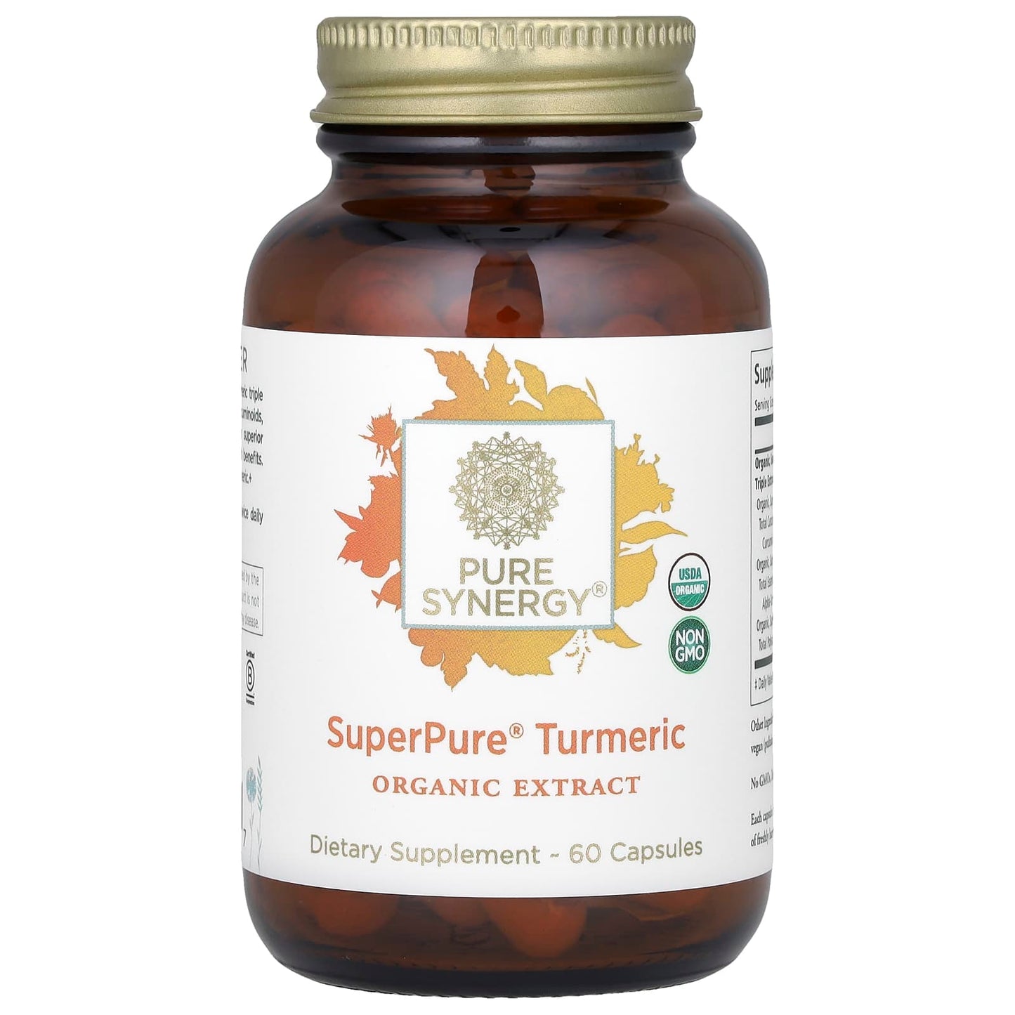 Pure Synergy, SuperPure Turmeric, 60 Capsules - Image 1