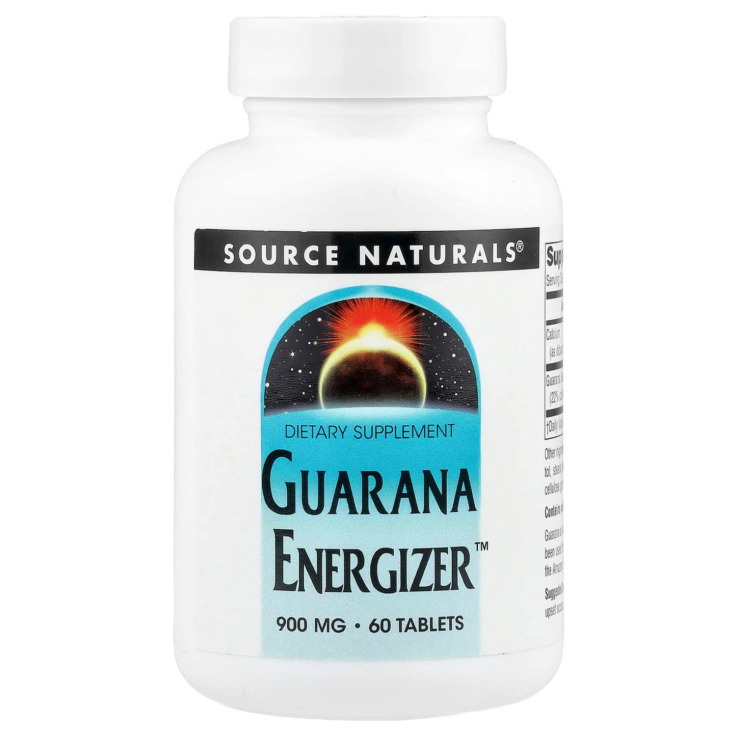 Source Naturals, Guarana Energizer™, 60 Tablets - Image 1