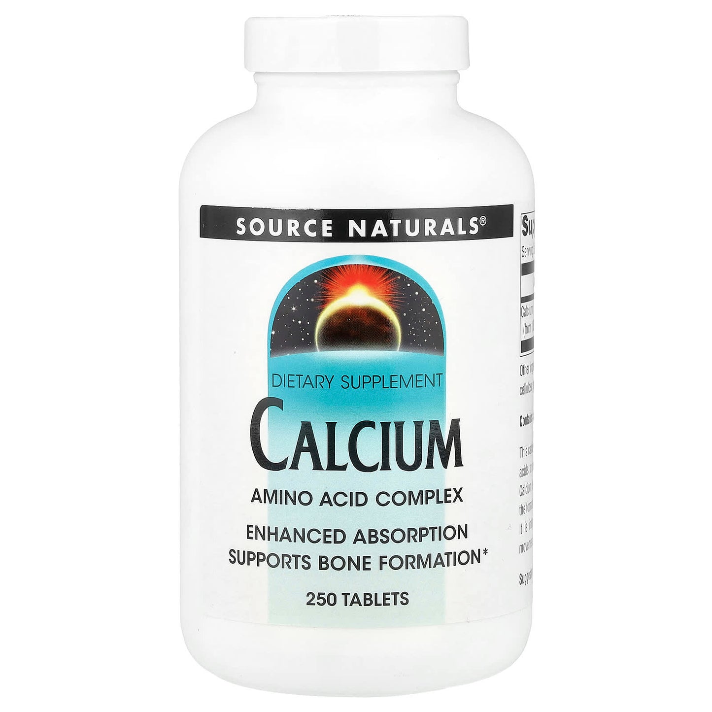 Source Naturals, Calcium, 200 mg, 250 Tablets - Image 1