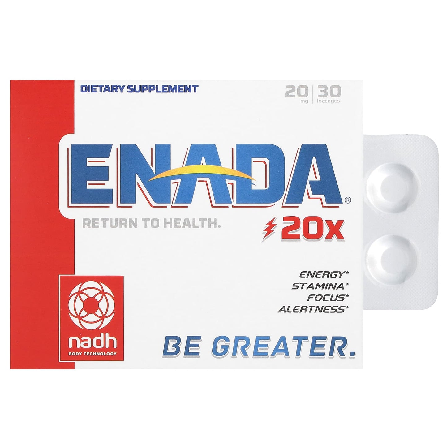Replenish Your Energy with ENADA NADH Dietary Supplement - Image 1