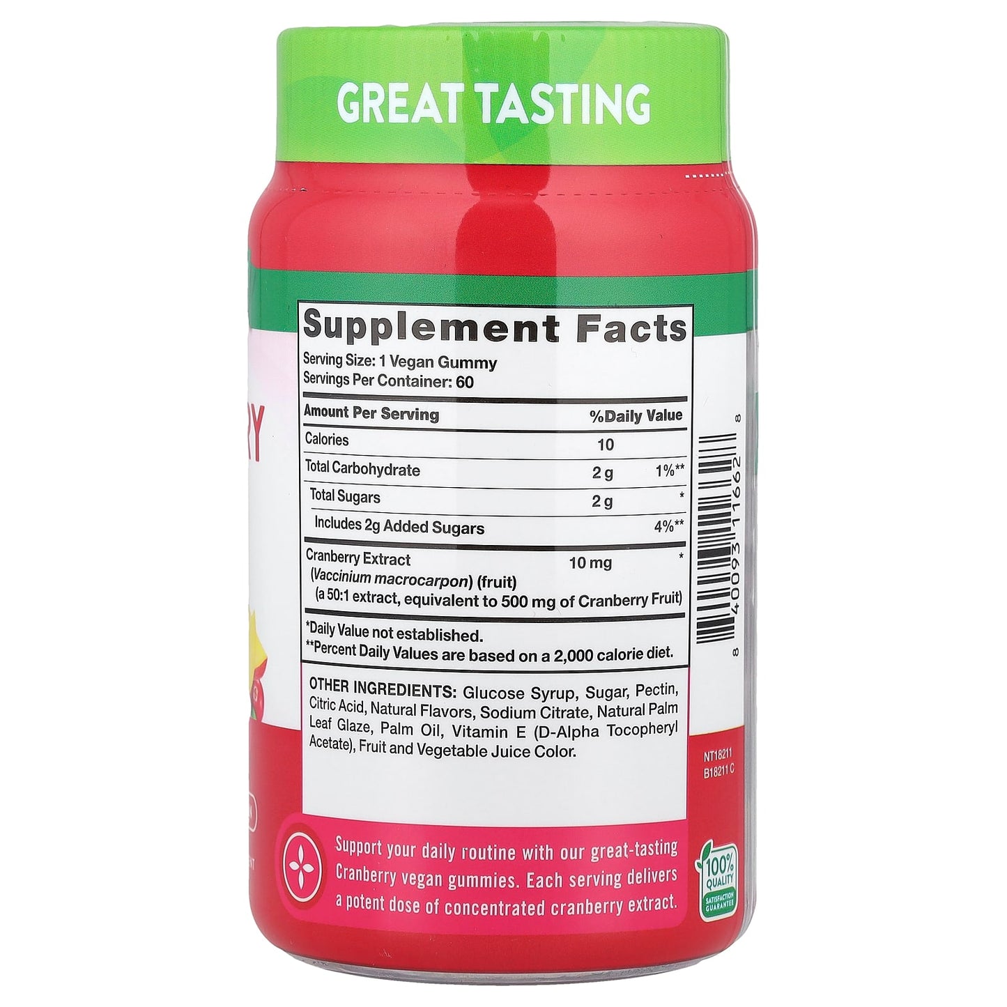 Nature's Truth, Cleansing Cranberry Gummies, Delicious Cranberry Mango, 60 Gummies - Image 2