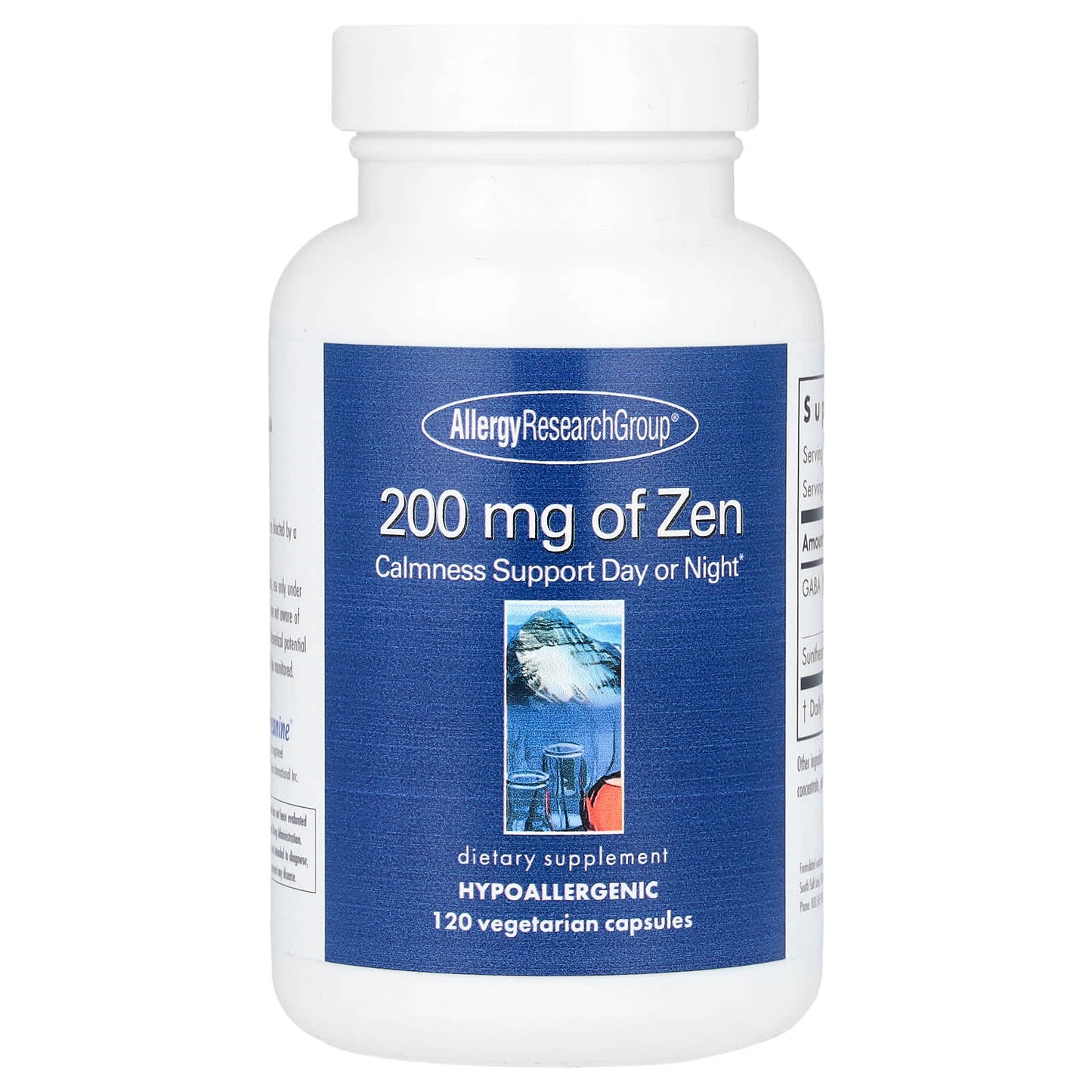 Allergy Research Group's Calmness Support Supplement - 120 Vegetarian Capsules - Image 1