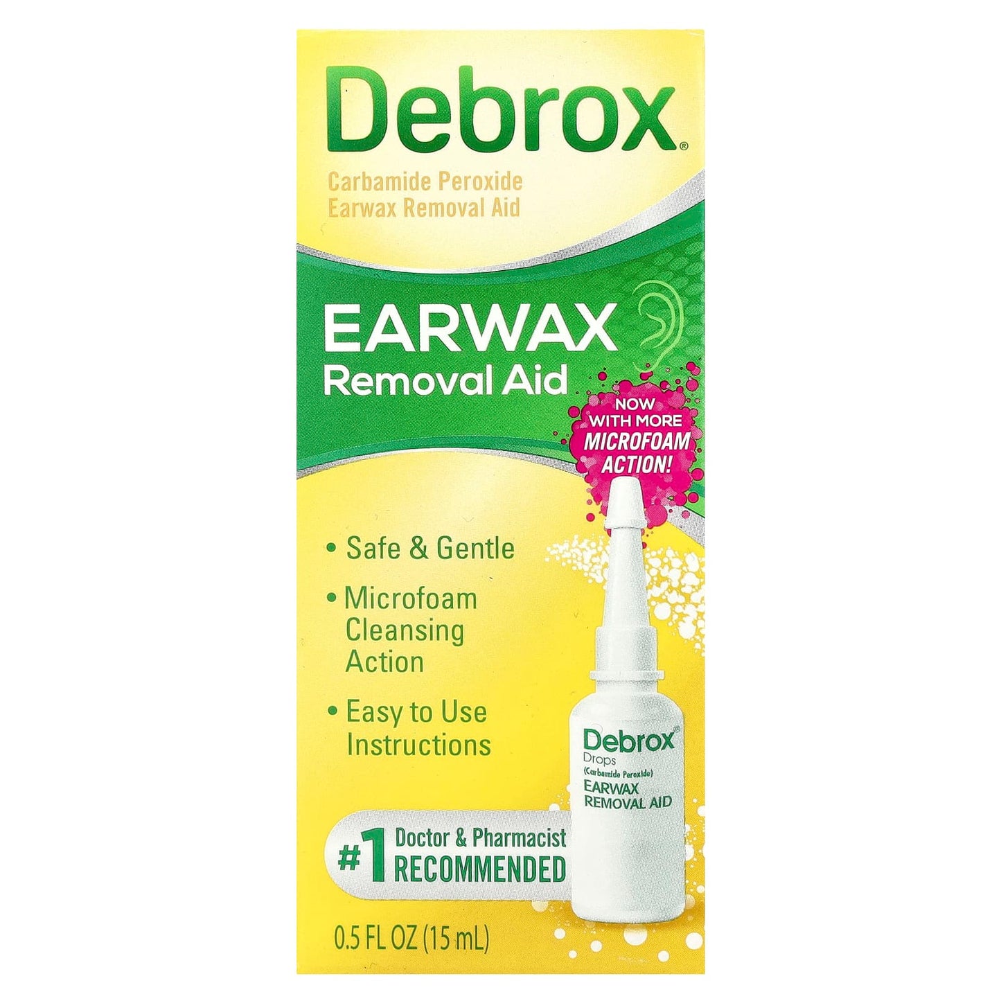 Debrox Earwax Removal Aid, 0.5 fl oz (15 ml) - Image 2