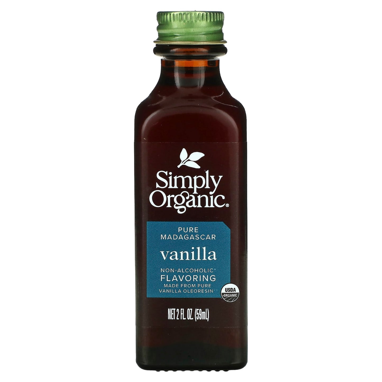 Simply Organic, Pure Madagascar Vanilla, Non-Alcoholic Flavoring, 2 fl oz (59 ml) - Image 1