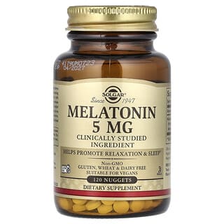 Solgar Melatonin 5mg Nuggets for Sound Sleep & Relaxation