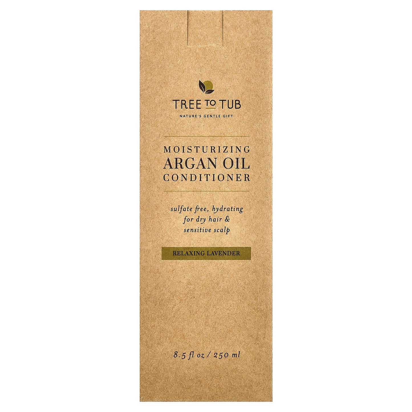 Tree To Tub, Moisturizing Argan Oil Conditioner, For Dry Hair & Sensitive Scalp, Relaxing Lavender , 8.5 fl oz (250 ml) - Image 2