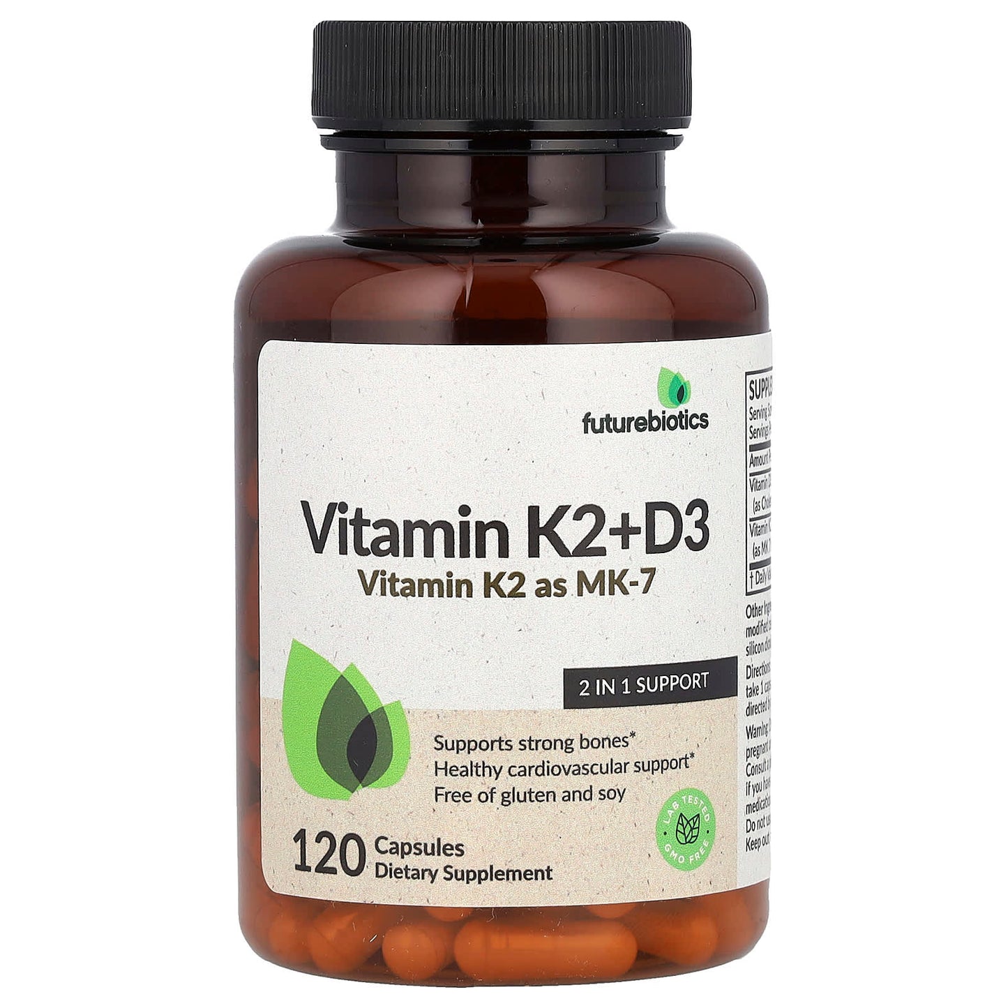 Futurebiotics Vitamin K2 + D3: Support Strong Bones & Heart Health - Image 1