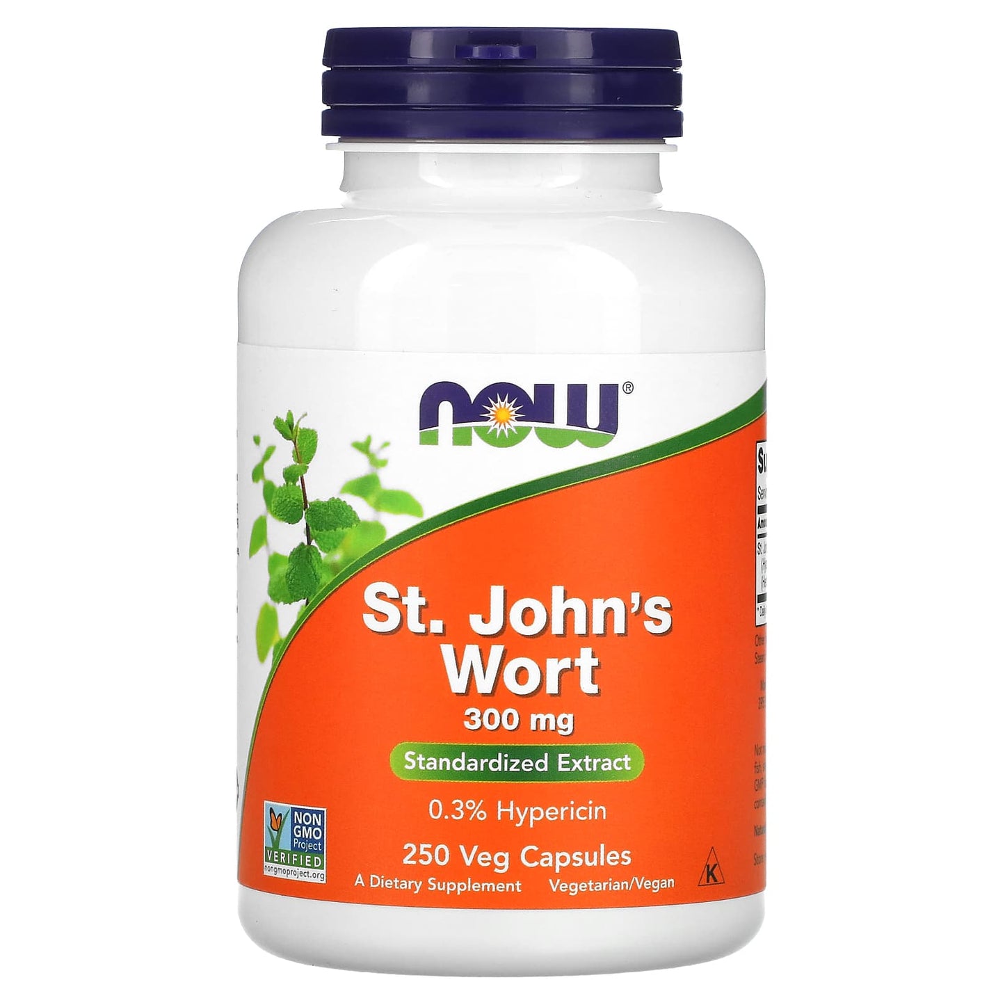 NOW Foods, St. John's Wort, 300 mg, 250 Veg Capsules - Image 1