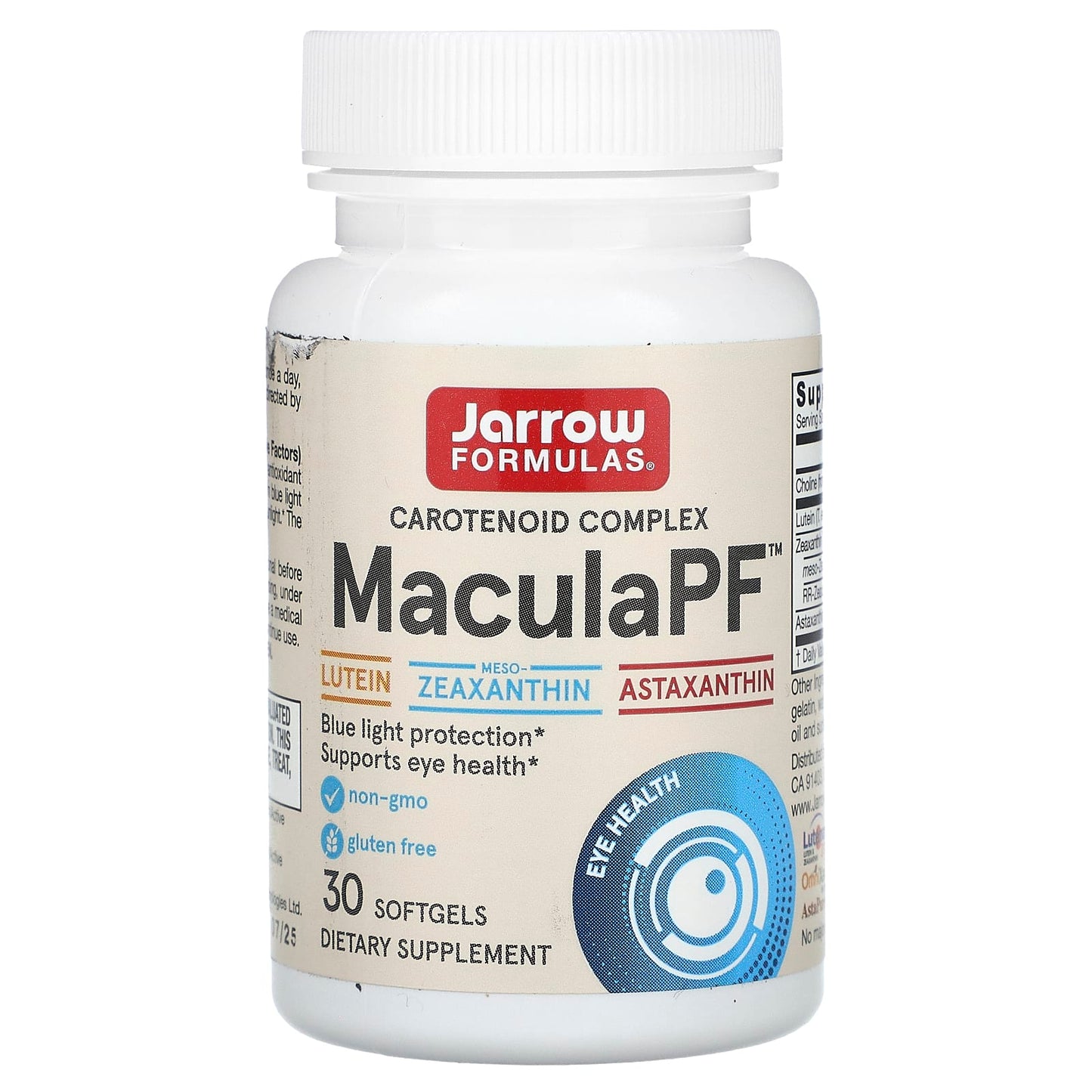 Jarrow Formulas, MaculaPF, Carotenoid Complex, 30 Softgels