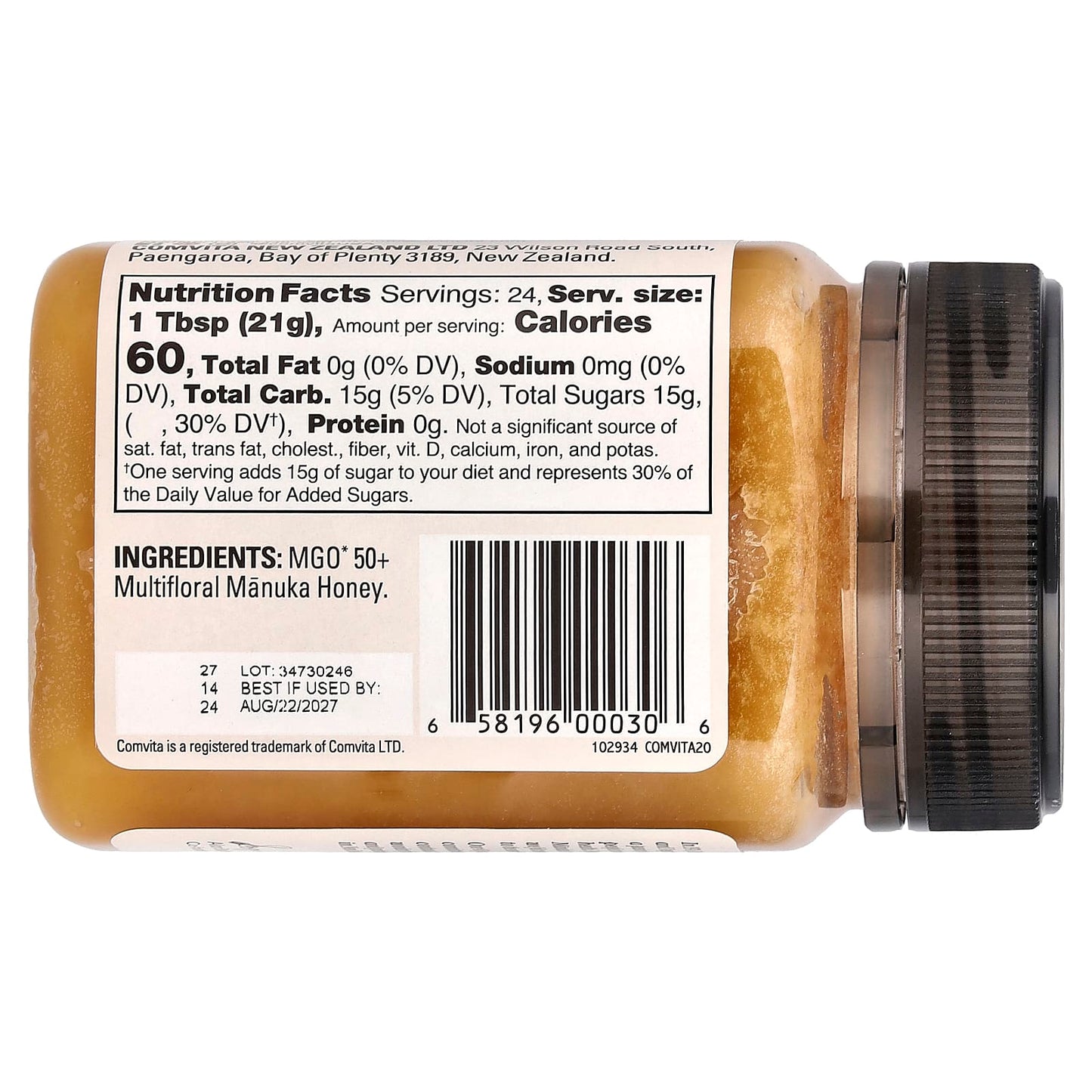 Comvita Multifloral Manuka Honey MGO 50+ 17.6 oz (500g) - Pure New Zealand - Image 2