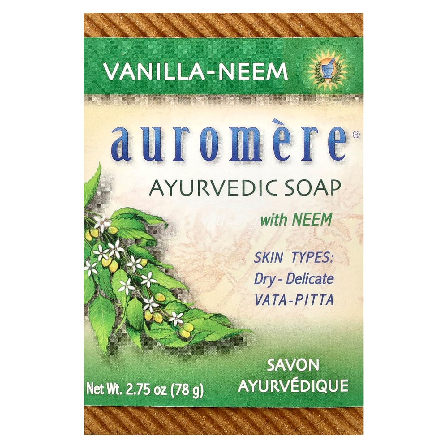 Nourishing Ayurvedic Soap with Neem & Vanilla, Cruelty-Free, Vegan - Image 1