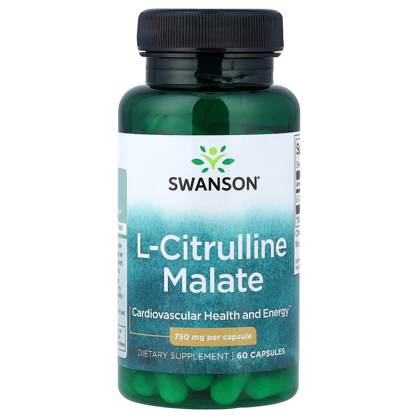 Swanson, L-Citrulline Malate, 750 mg, 60 Capsules - Image 1