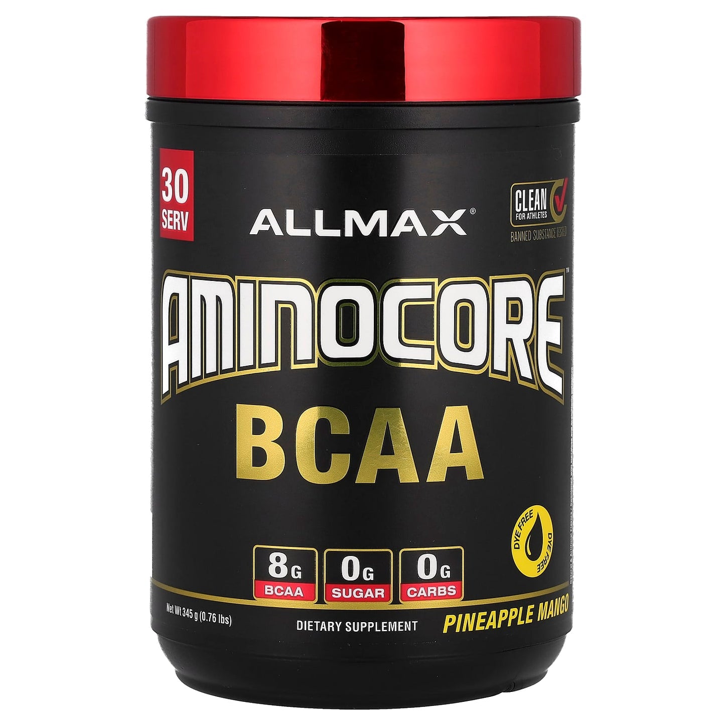 ALLMAX Aminocore BCAA Supplement - 8g BCAA, 9:6:5 Ratio, Zero Sugar - Image 1