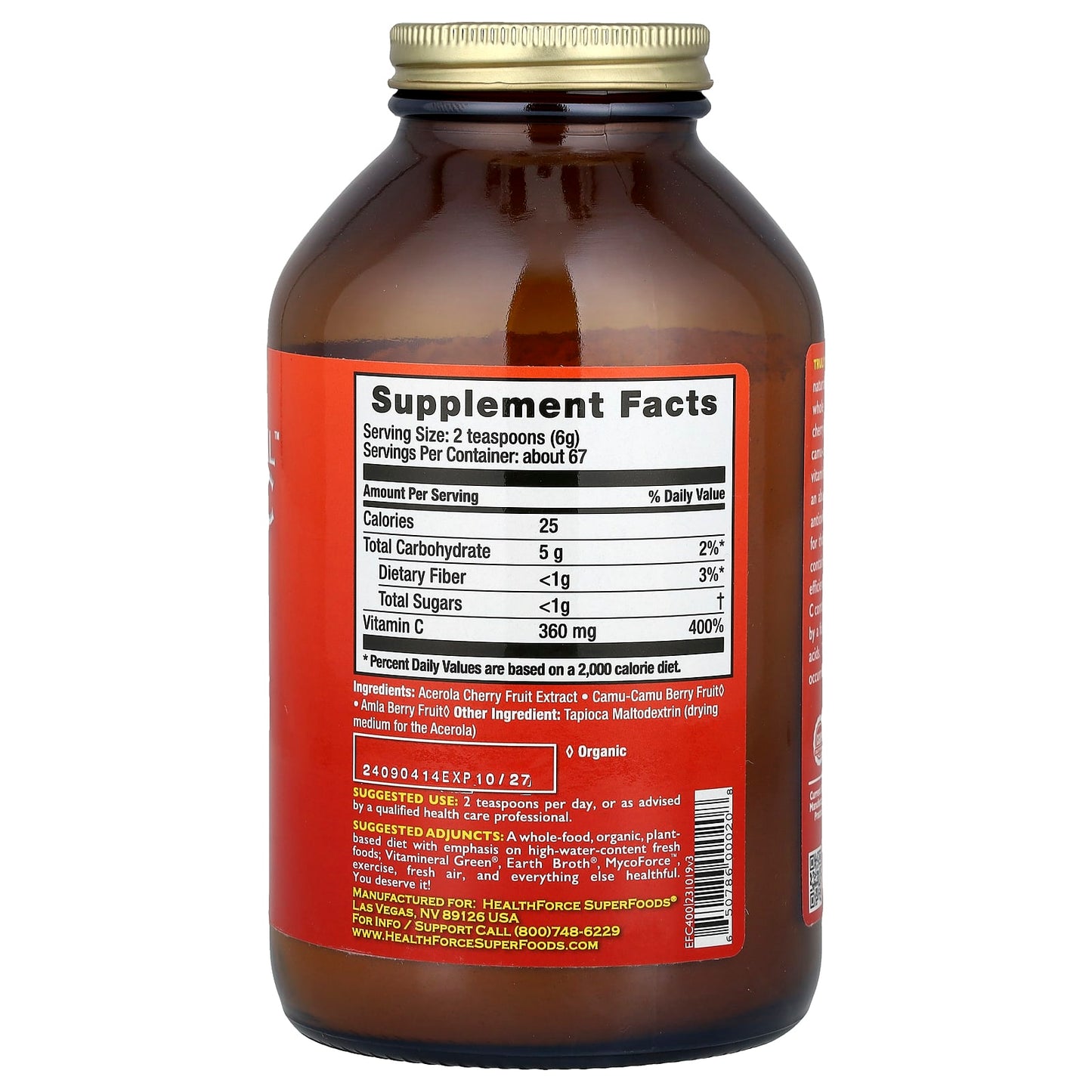 Bioavailable Vitamin C Supplement - Truly Natural by HealthForce - Image 2