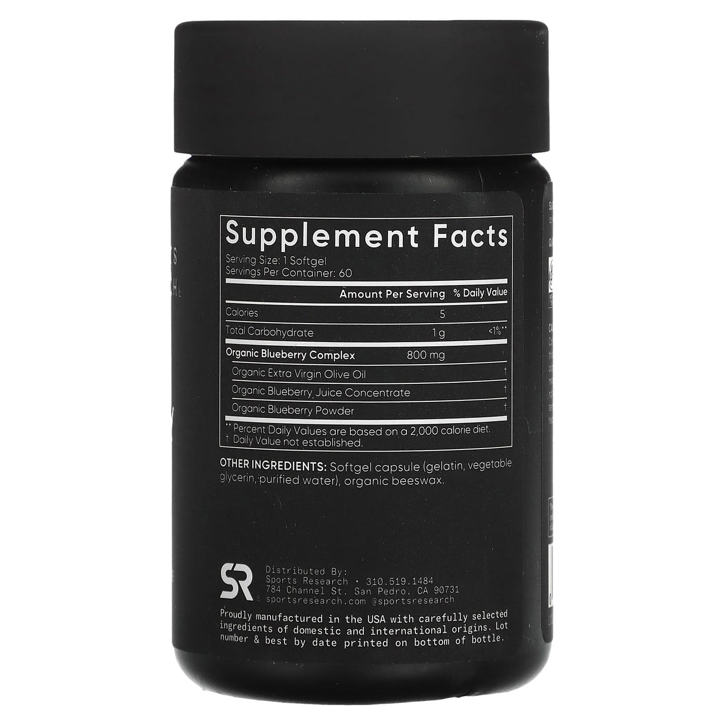 Sports Research, Blueberry Concentrate, 800 mg, 60 Softgels - Image 2