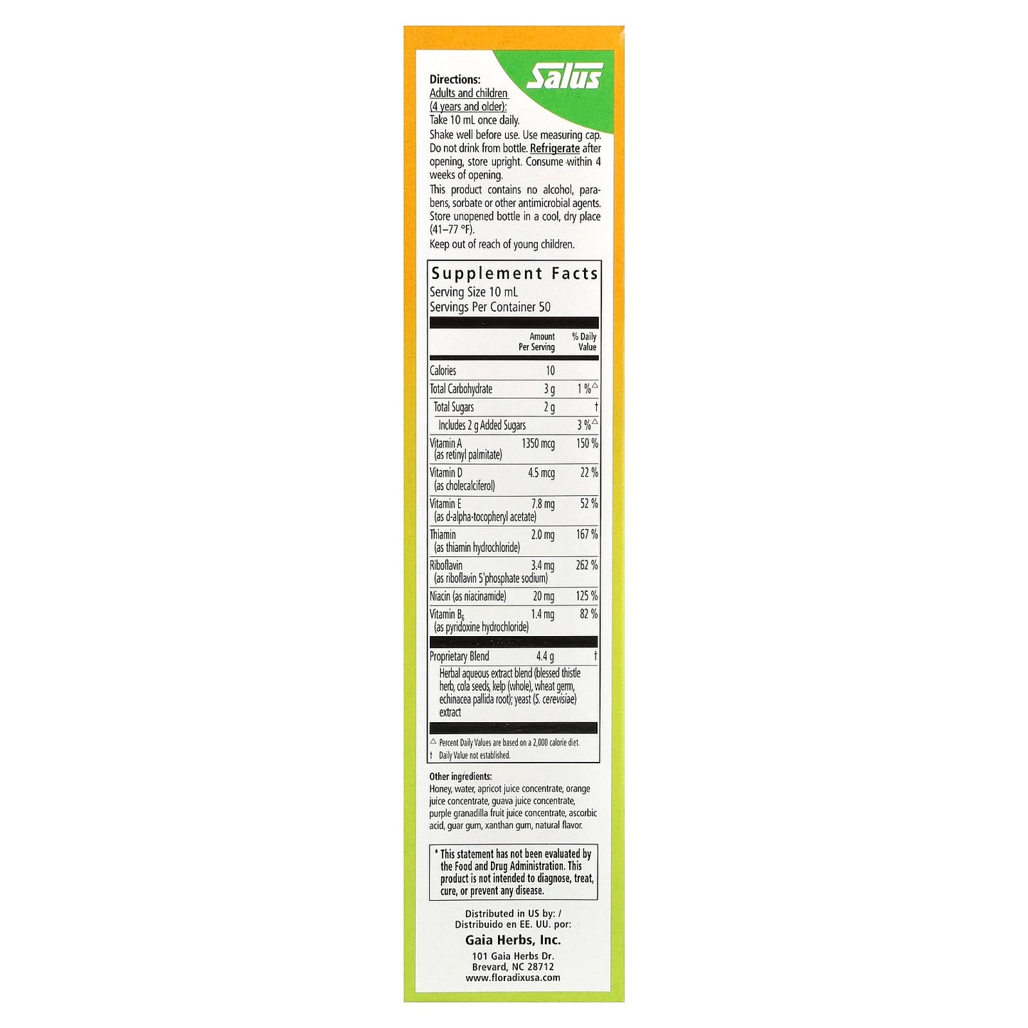 Floradix Epresat Liquid Multivitamin Supplement - 17 fl oz (500 ml) - Image 2