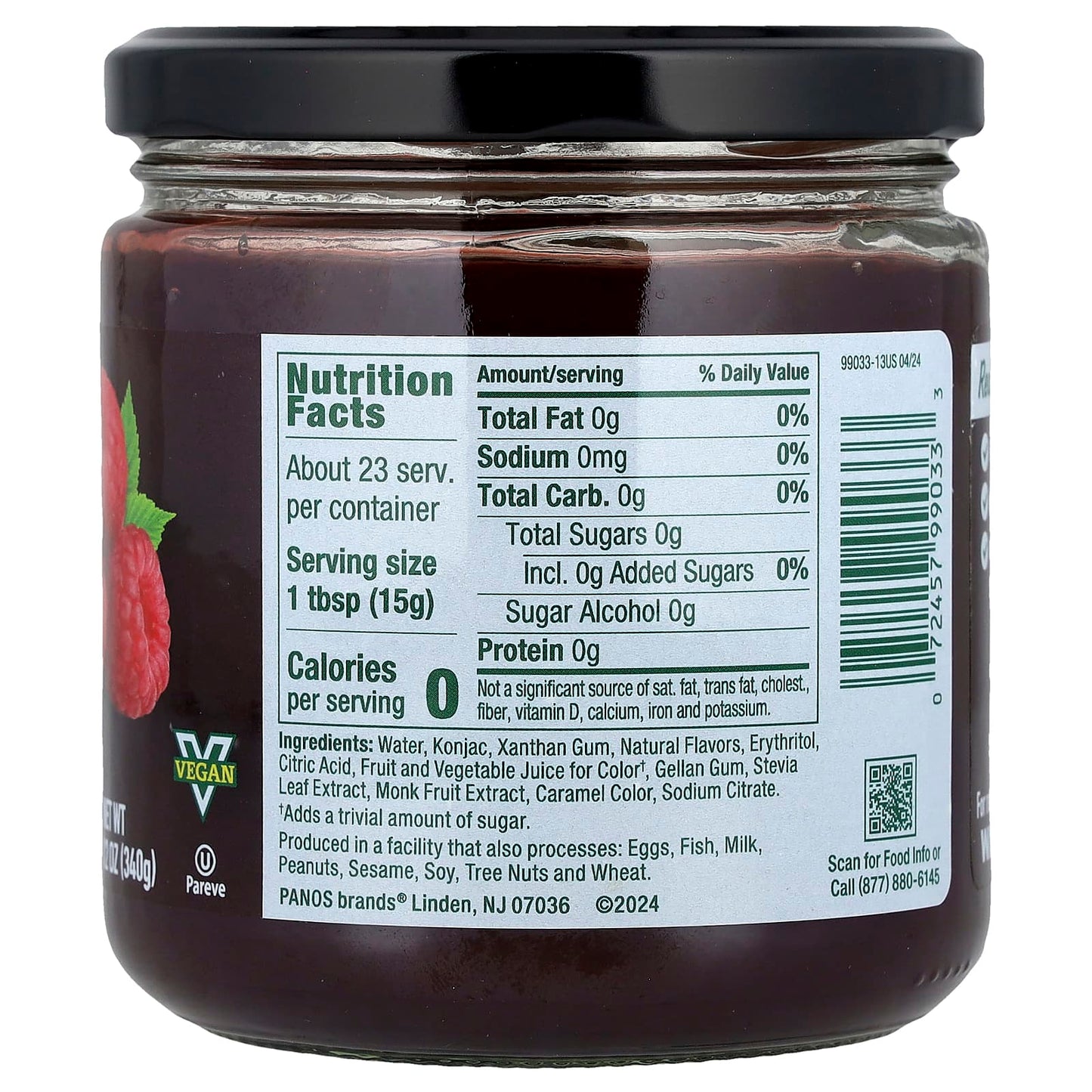 Walden Farms, Raspberry Fruit Spread, 12 oz (340 g) - Image 2