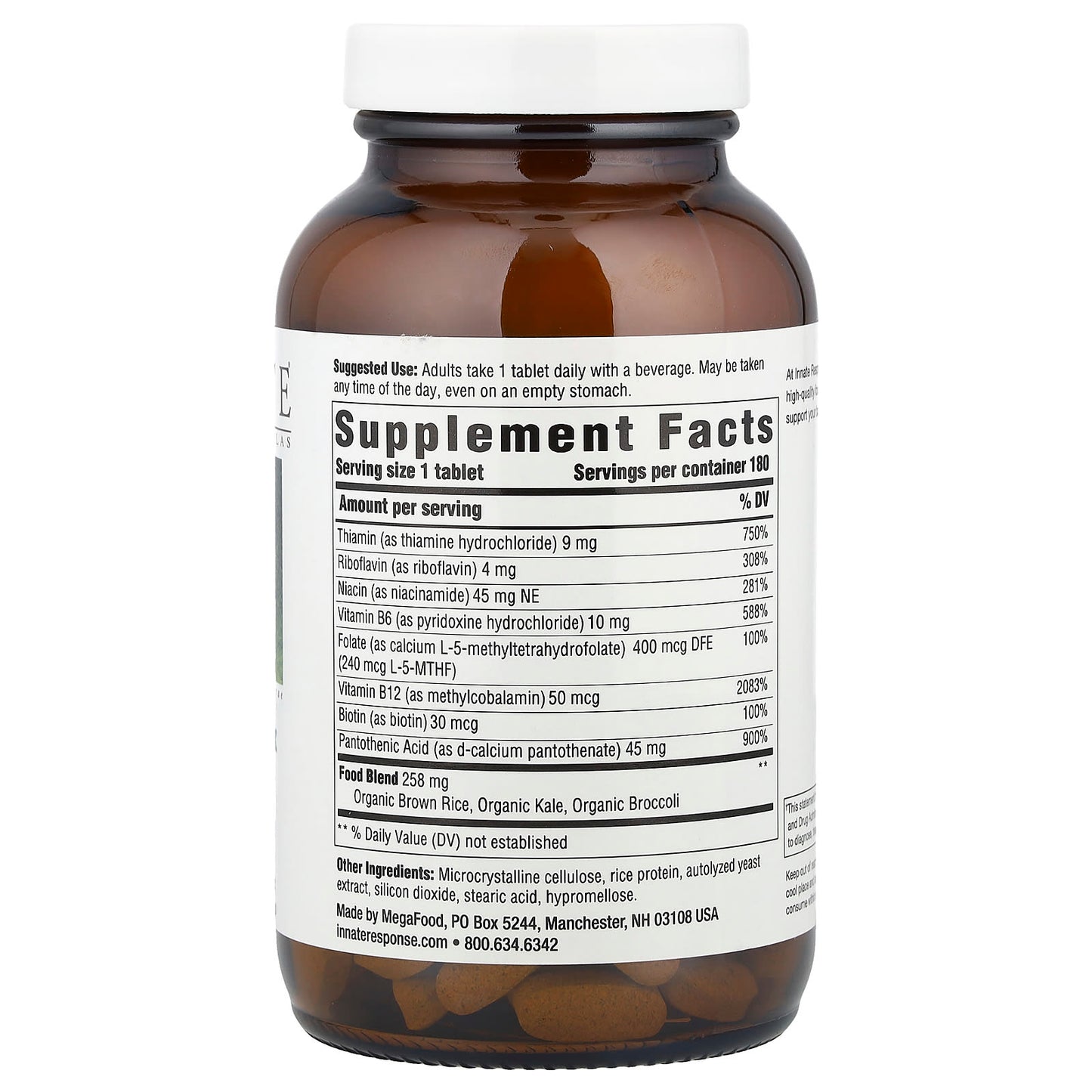 B Complex Dietary Supplement by Innate Response Formulas - Boost Cellular Energy - Image 2